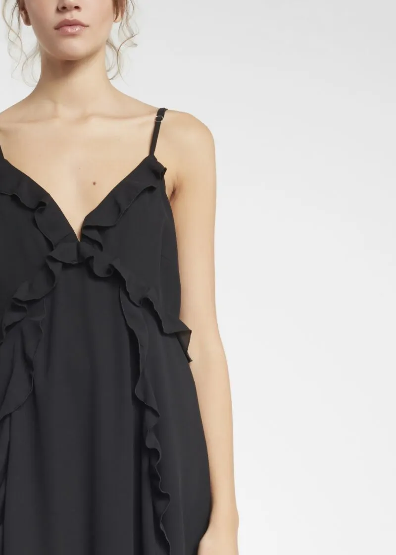 Slip dress con rouche