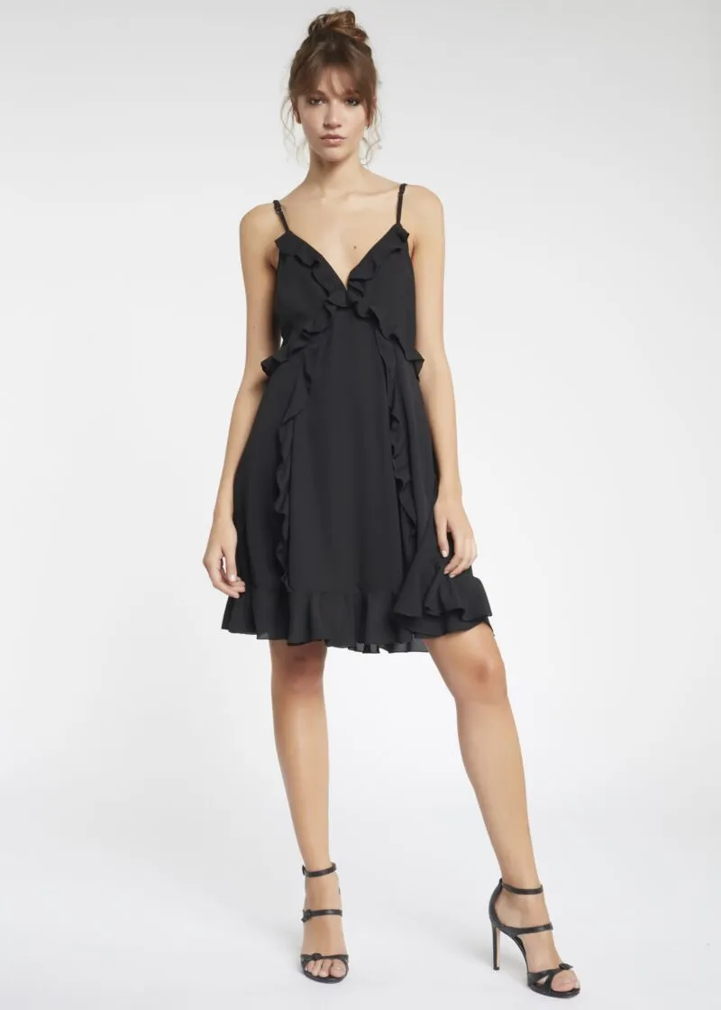 Slip dress con rouche