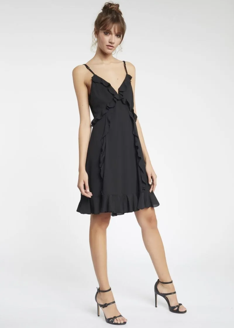 Slip dress con rouche