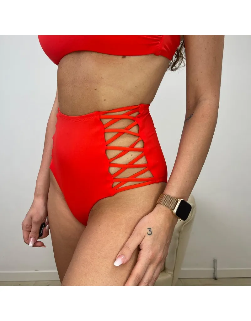 SLIP HIGHWAIST ROSSO