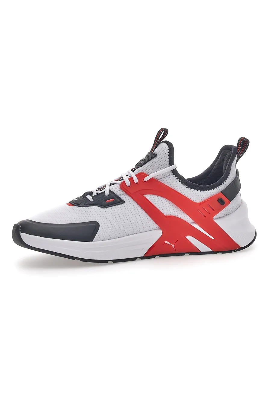Sneakers Bianche con Dettagli Rossi e Neri Puma Pacer +