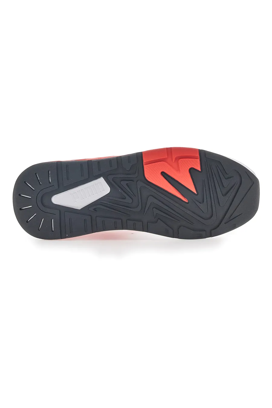 Sneakers Bianche con Dettagli Rossi e Neri Puma Pacer +
