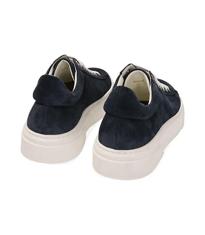 Sneakers in camoscio blu