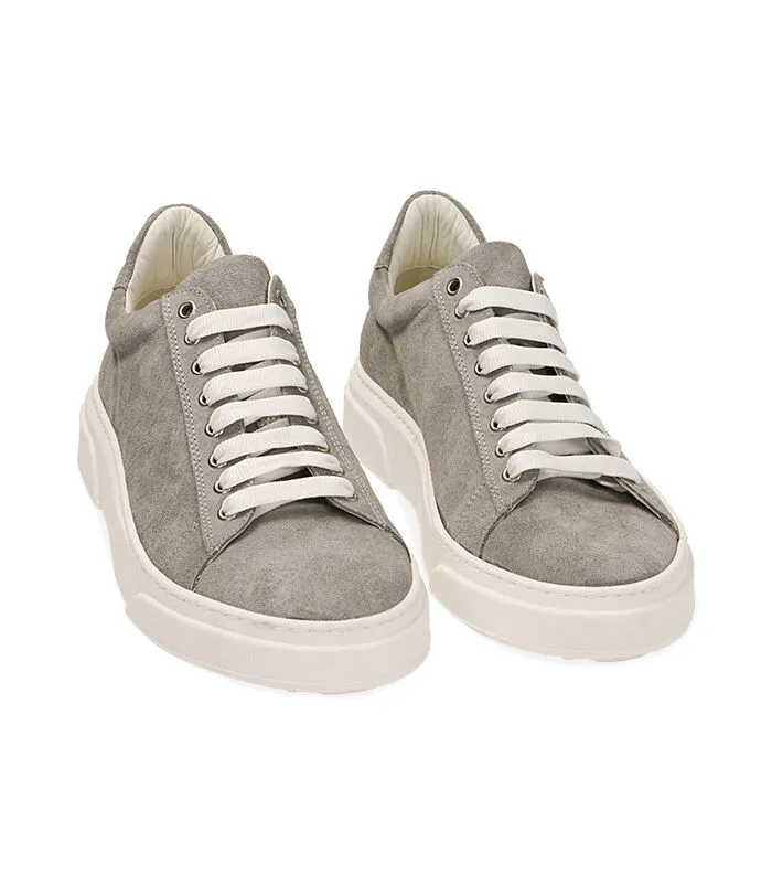 Sneakers in camoscio grigie