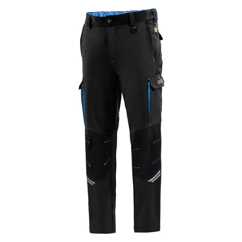Sparco OREGON pantaloni tecnici nero/azzurro
