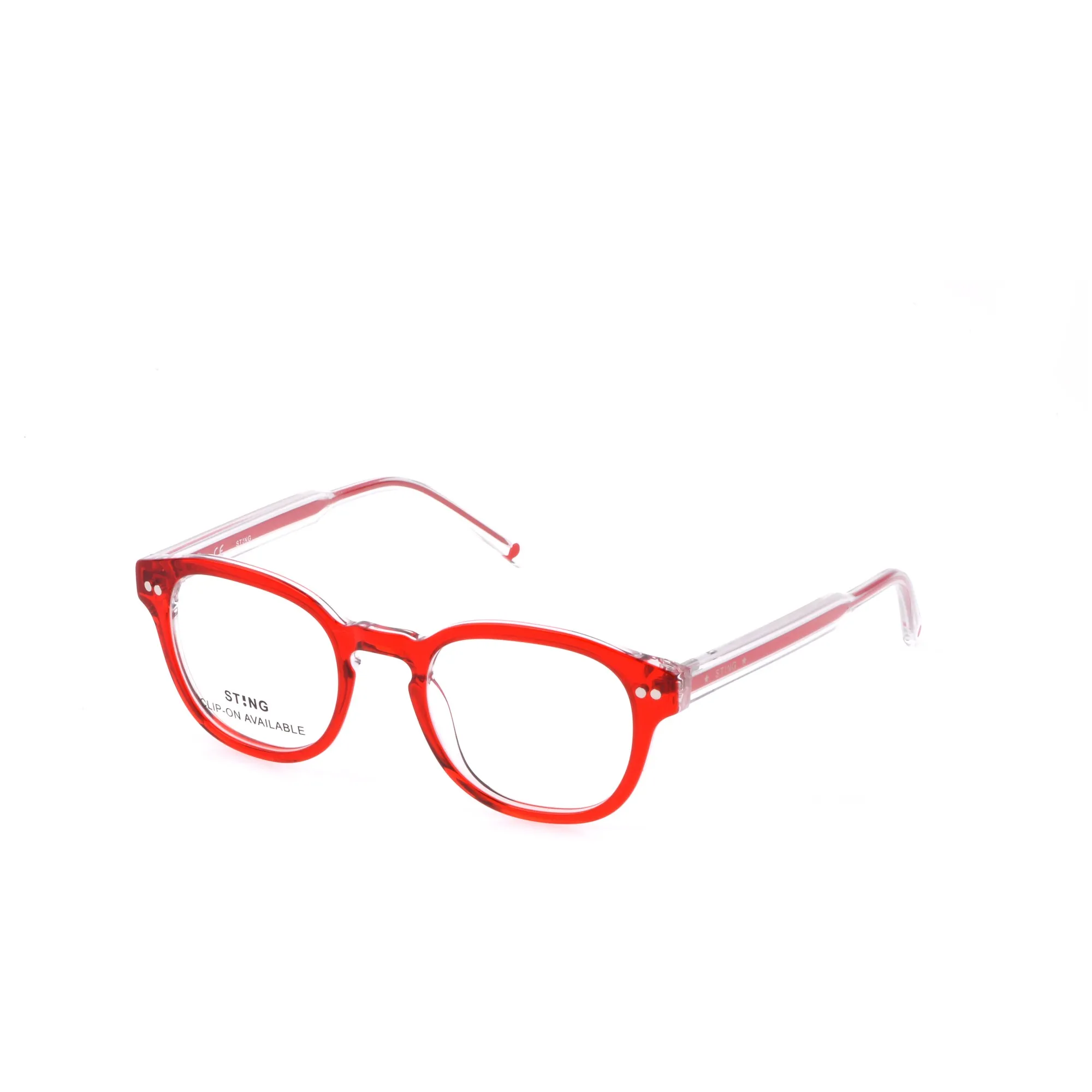   Sting VSJ700 River Xs 1 06D6 Piano Rosso Cristallo | Occhiale Da Vista Bambino Unisex 