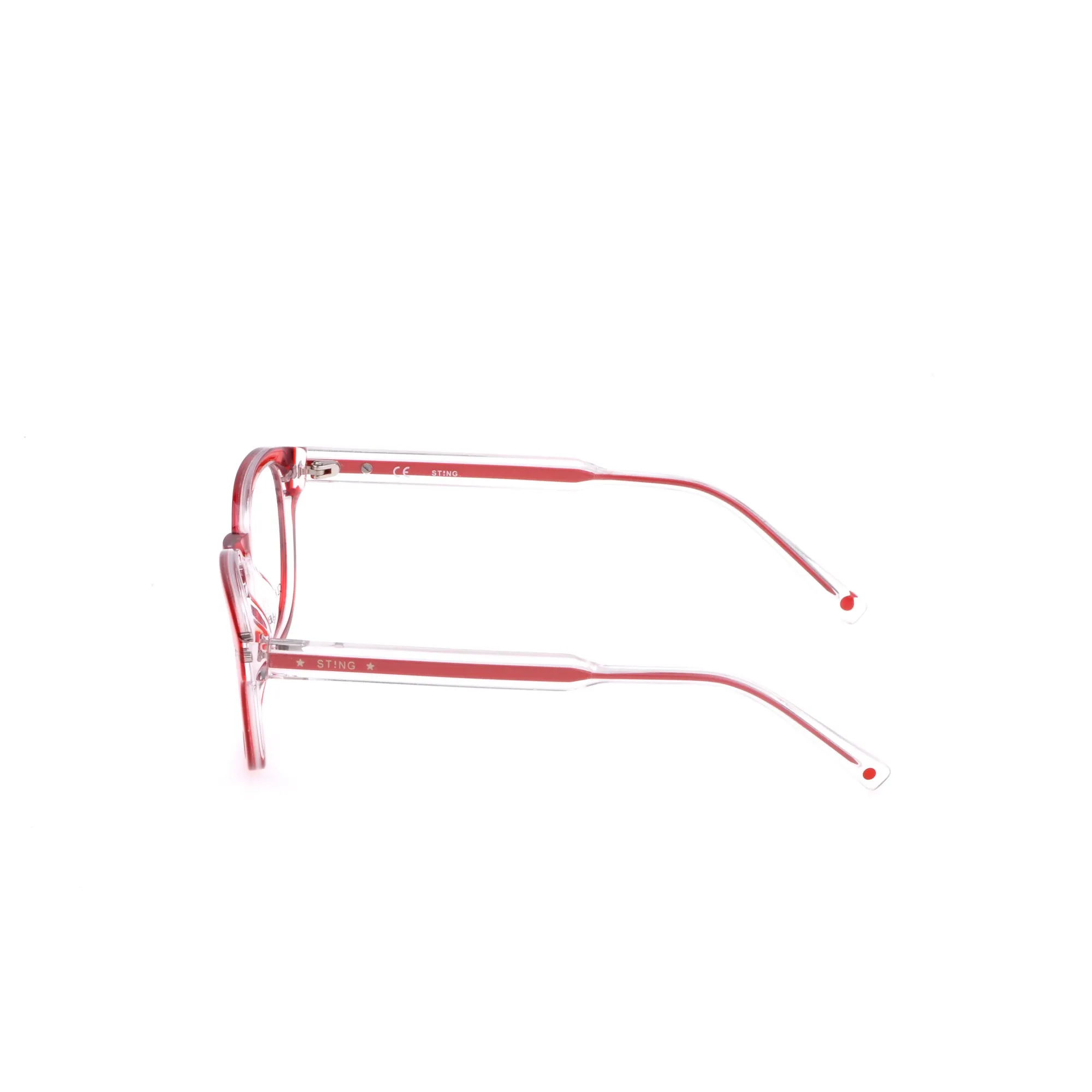   Sting VSJ700 River Xs 1 06D6 Piano Rosso Cristallo | Occhiale Da Vista Bambino Unisex 