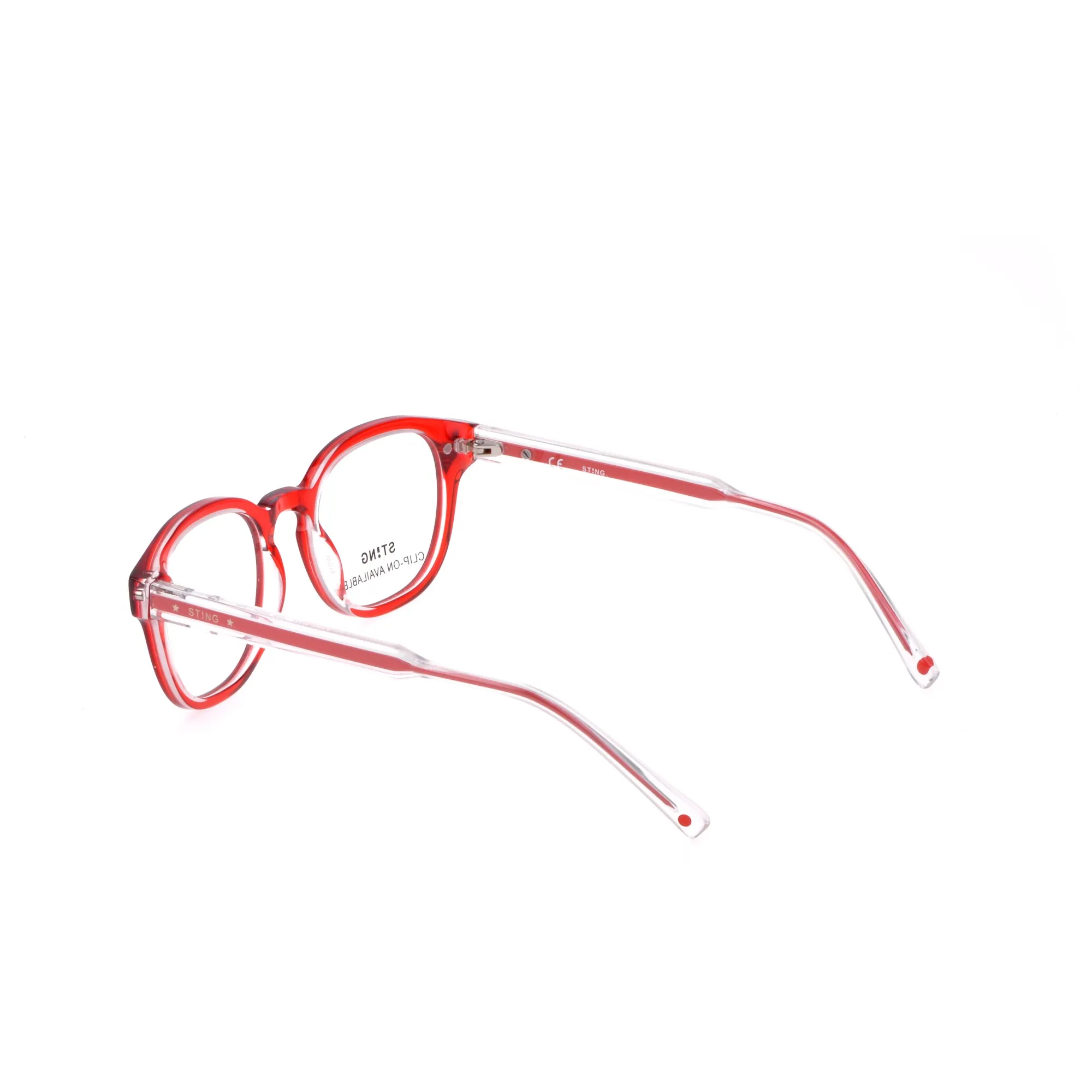   Sting VSJ700 River Xs 1 06D6 Piano Rosso Cristallo | Occhiale Da Vista Bambino Unisex 