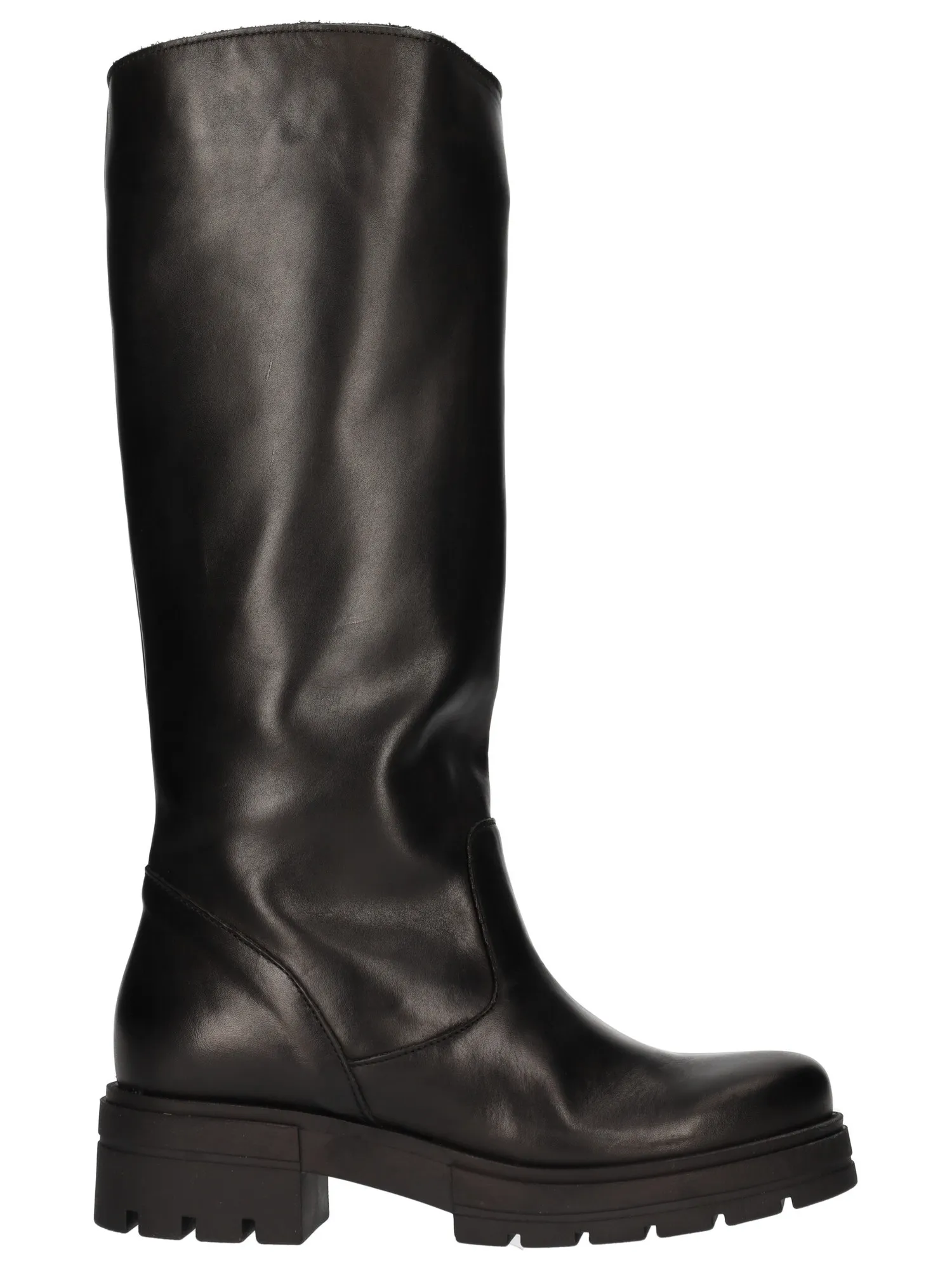 Stivale tacco basso Lace-Up NYC da donna nero