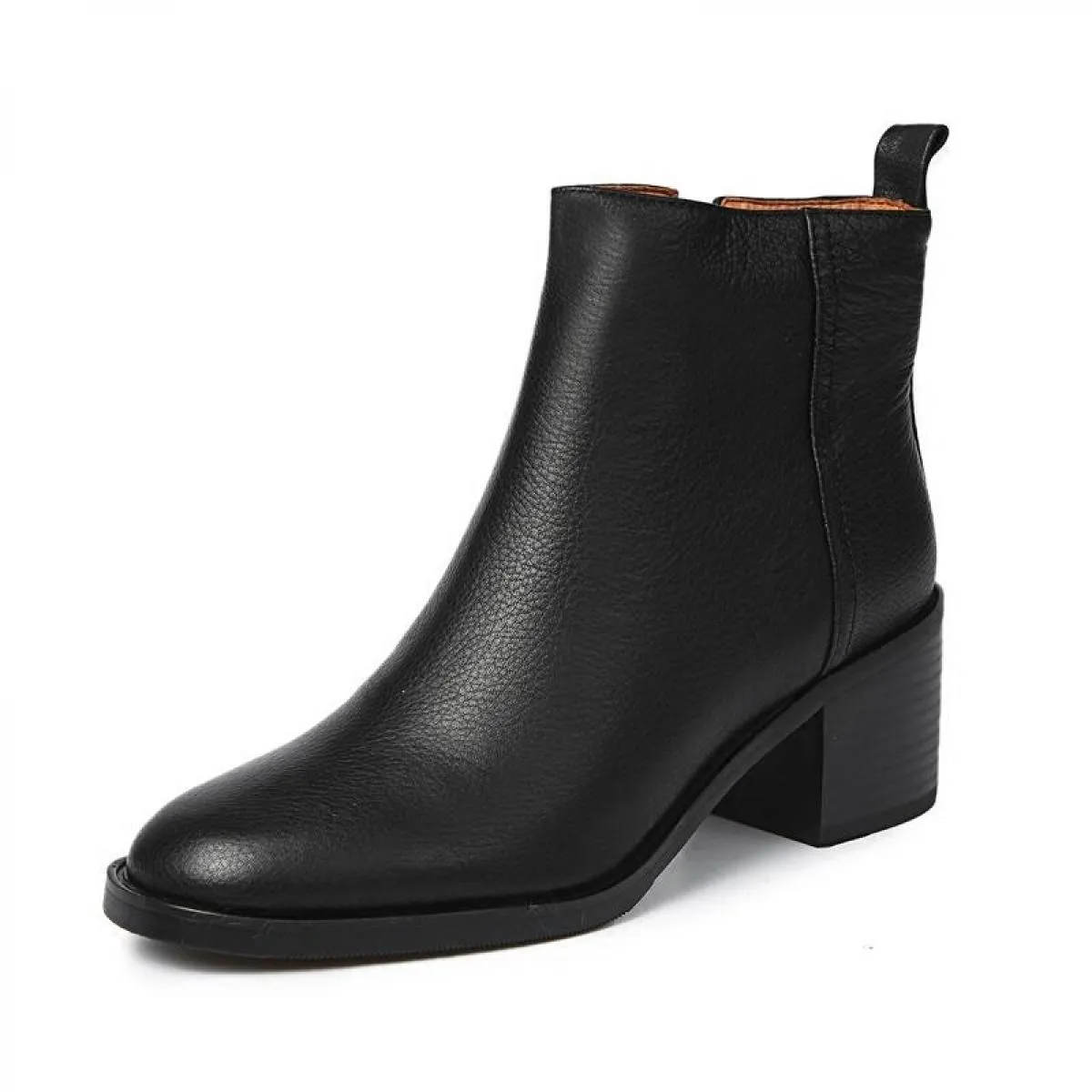 Stivaletti Chelsea in vera pelle da donna Stivali da donna in vera pelle stile britannico