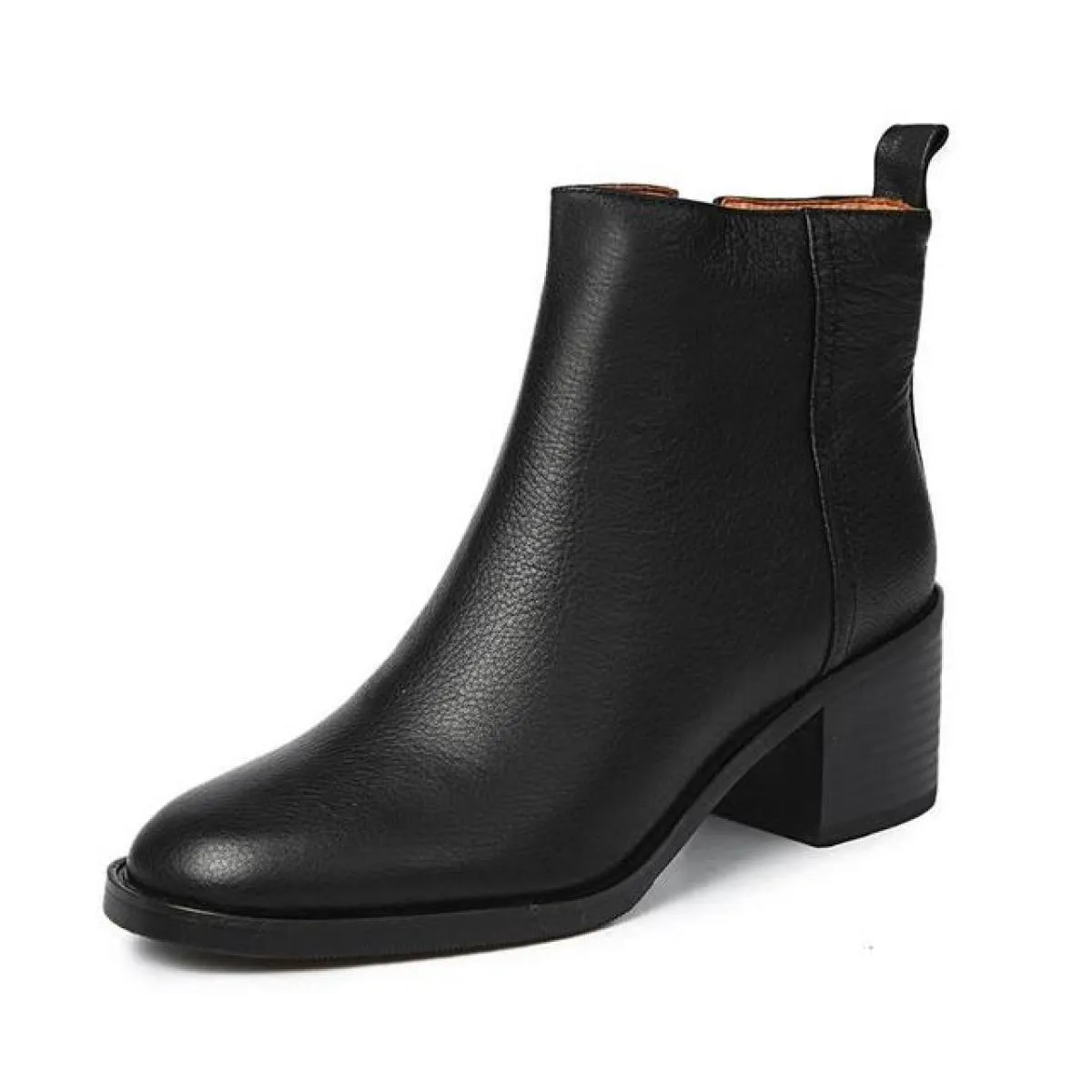 Stivaletti Chelsea in vera pelle da donna Stivali da donna in vera pelle stile britannico