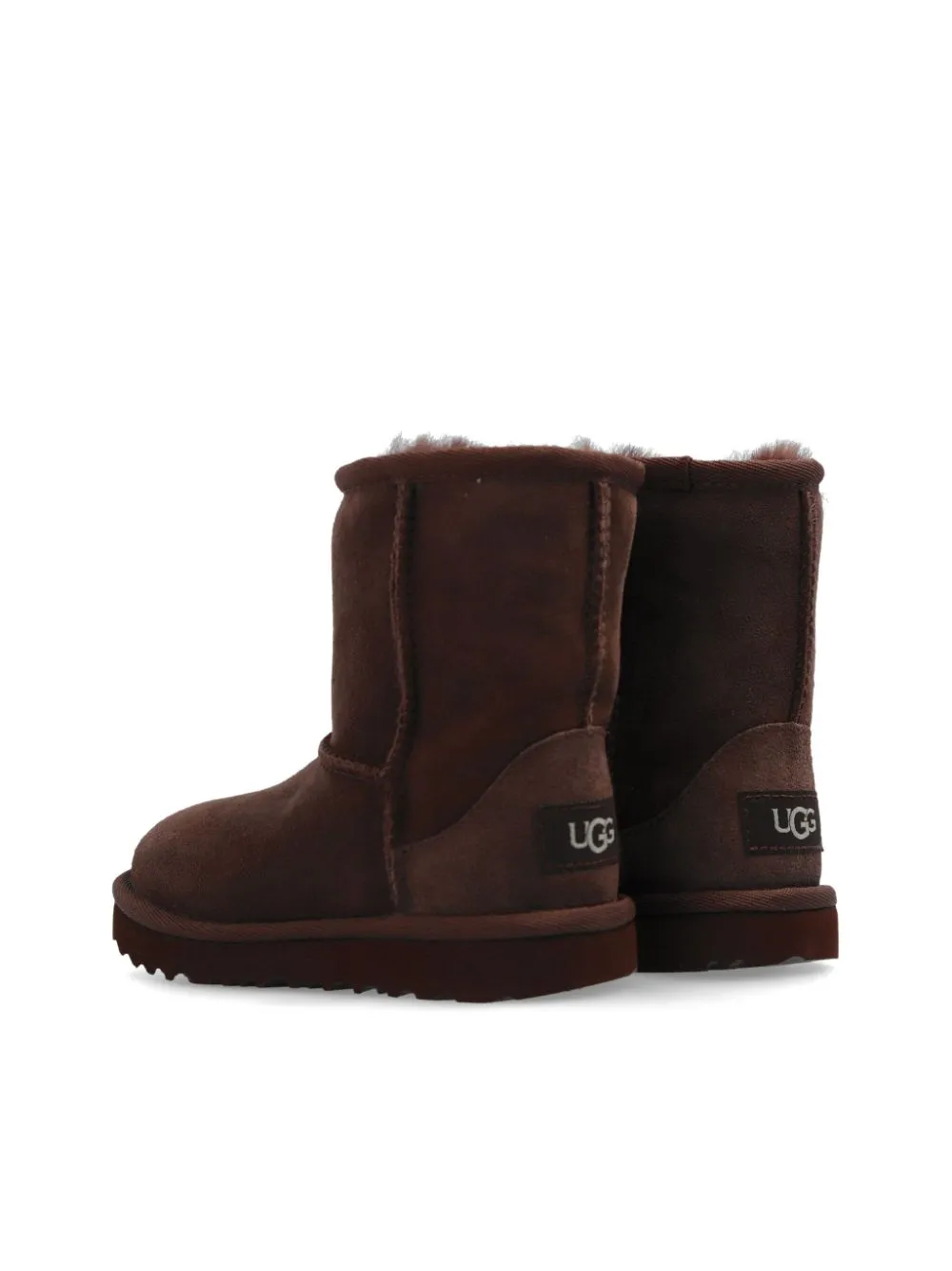 Stivaletti marroni per bambina con fodera in pelliccia UGG Kids