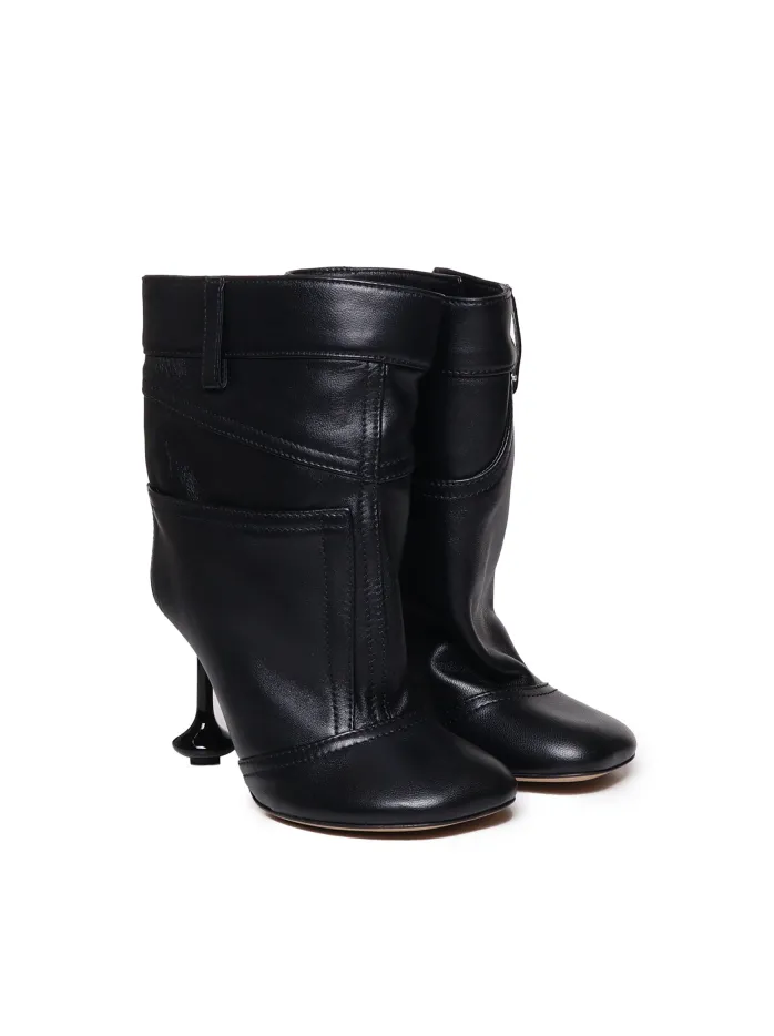 STIVALETTI TOY PANTA 90 IN PELLE