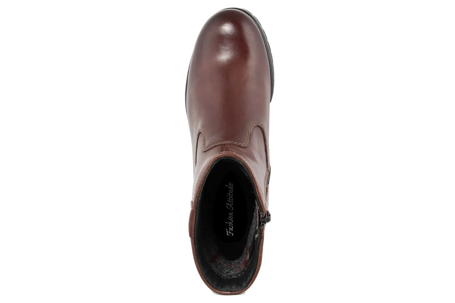 Stivaletto biker Donna in pelle Marrone