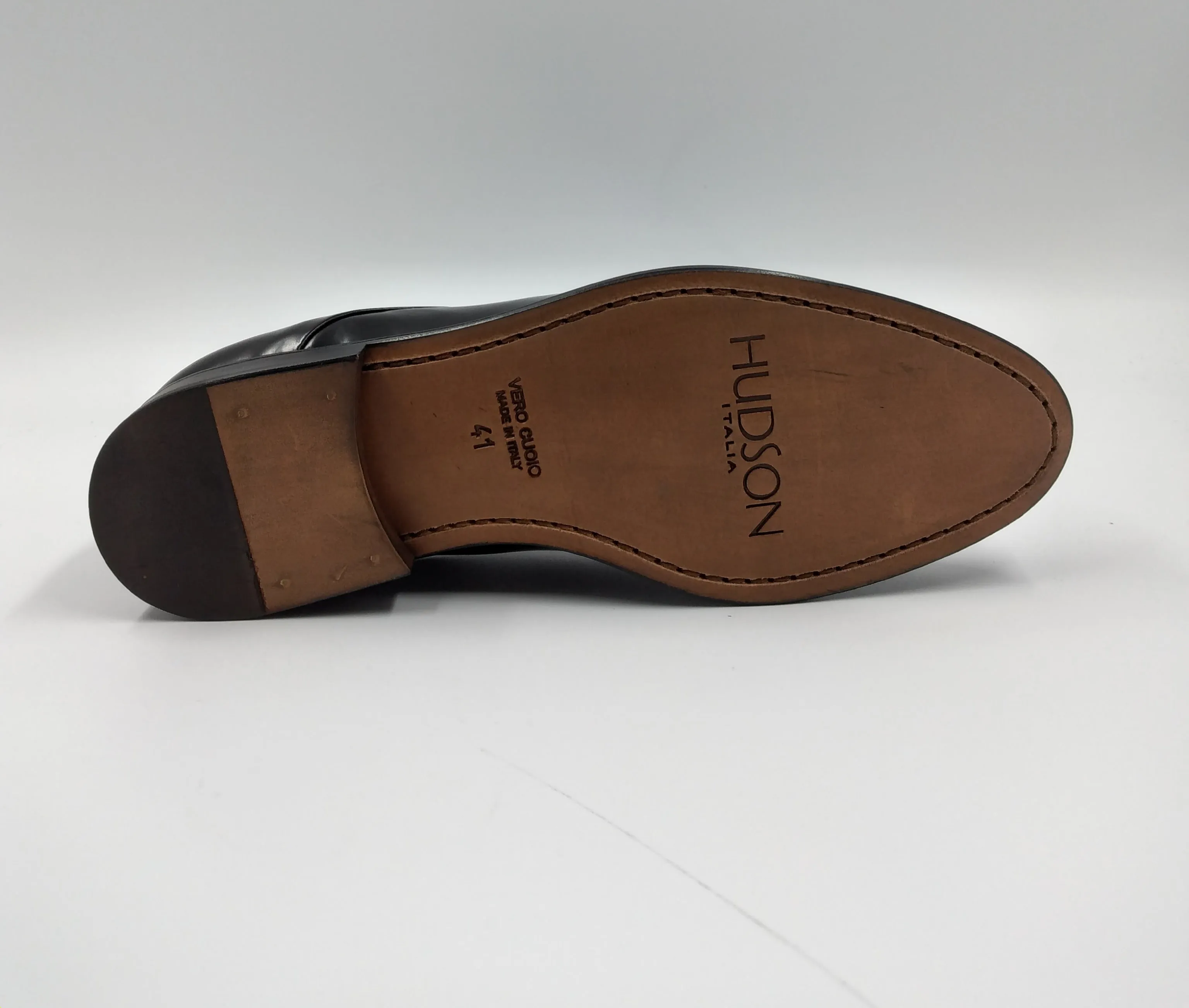 STRINGATE DERBY PELLE NERA