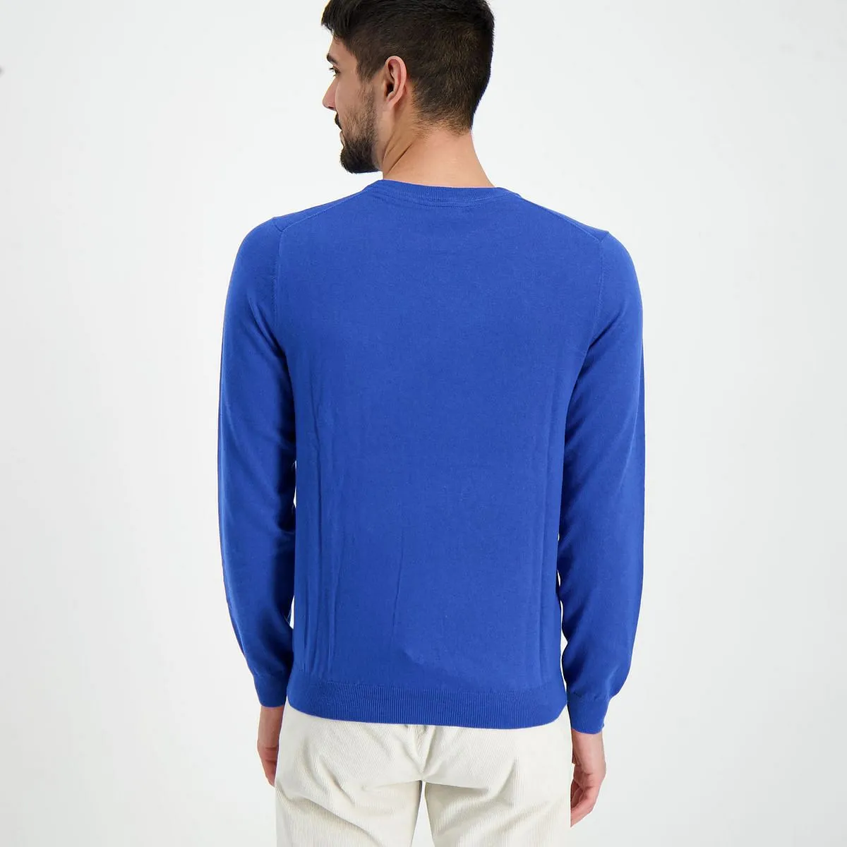      SUN 68 MAGLIONE GIROCOLLO IN COTONE E LANA  