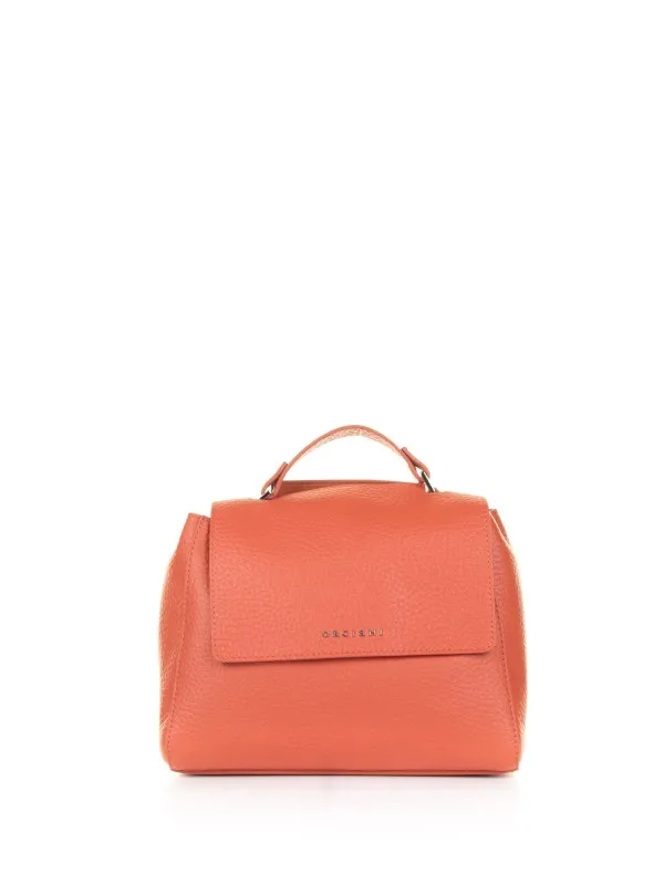 Sveva Soft small poppy bag with shoulder strap