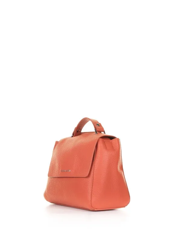 Sveva Soft small poppy bag with shoulder strap