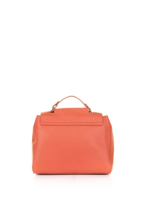 Sveva Soft small poppy bag with shoulder strap