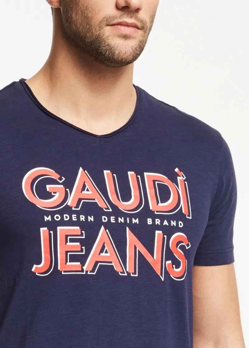 T-shirt con scollo a V