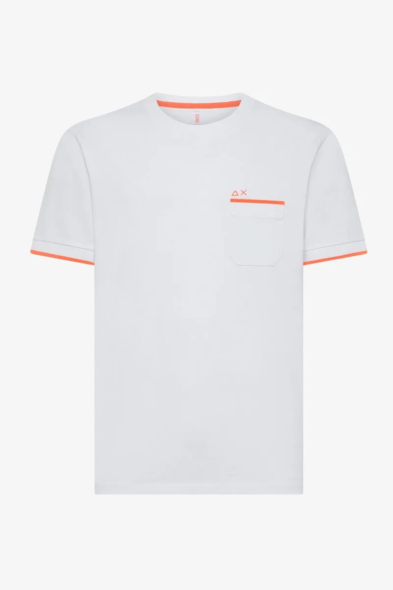 T-shirt con taschina uomo Bianco