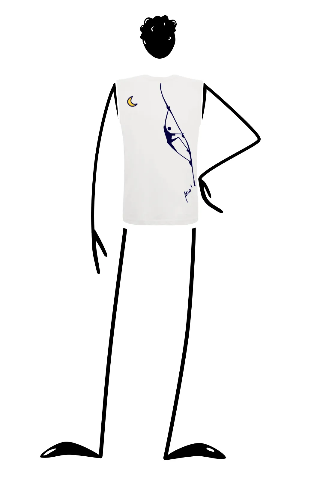 --T-shirt senza maniche uomo “Teba” CUT-