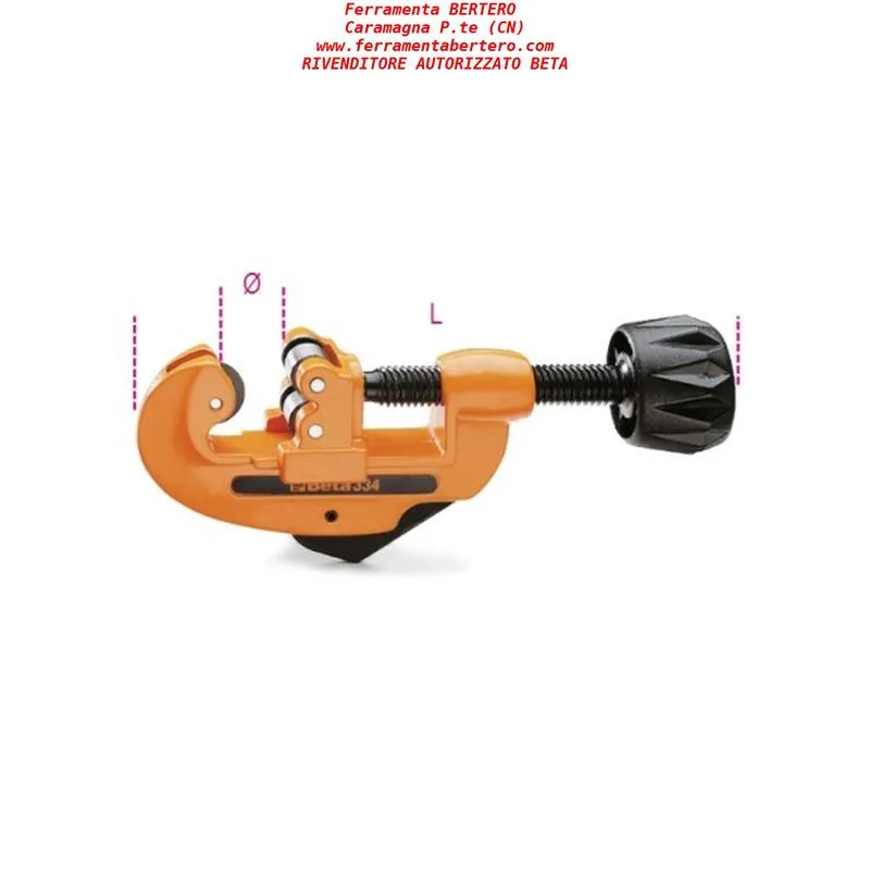 Tagliatubi da 3 a 30 mm Beta 334 per tubi in rame e leghe leggere