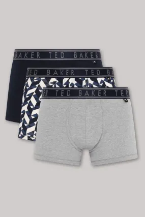 Ted Baker Cotton Trunks 3 Pack    