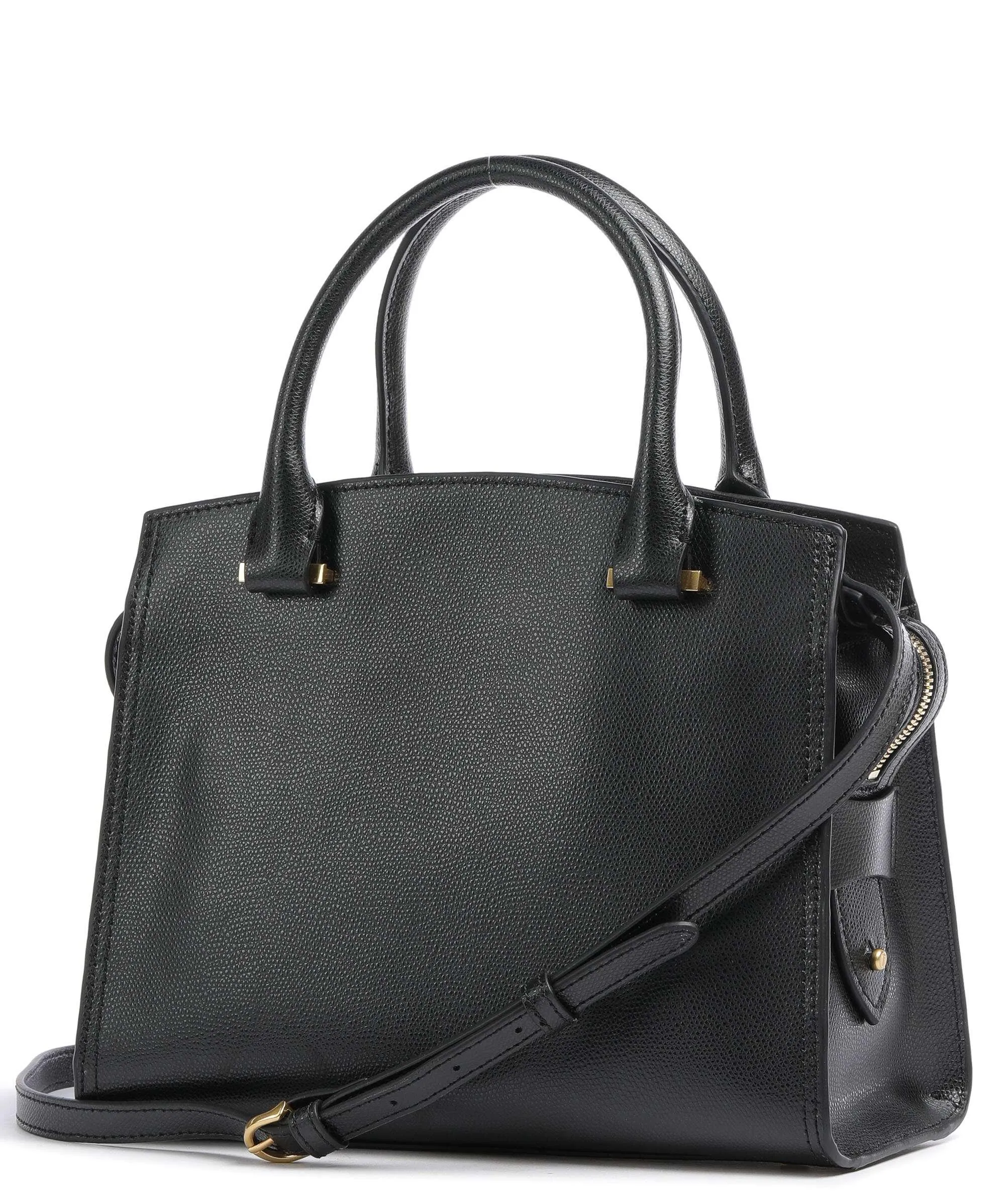  Ted Baker Crinkon Borsa a mano pelle di vacchetta saffiano nero  