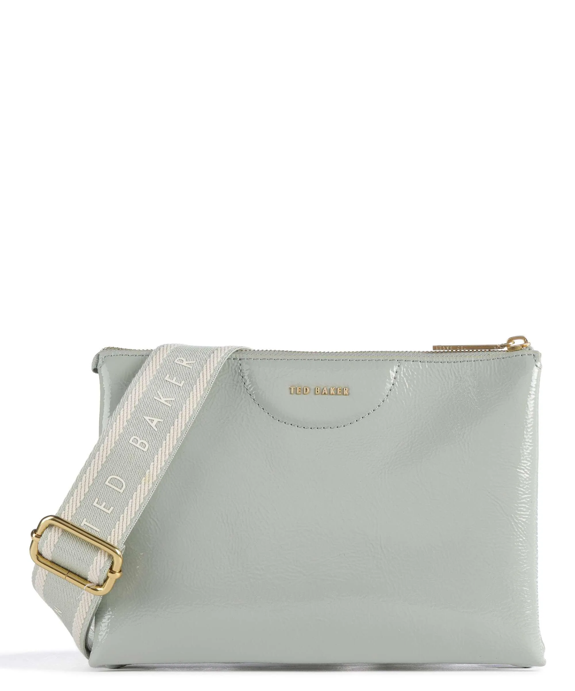  Ted Baker Esille Borsa a tracolla pelle verniciata verde menta  