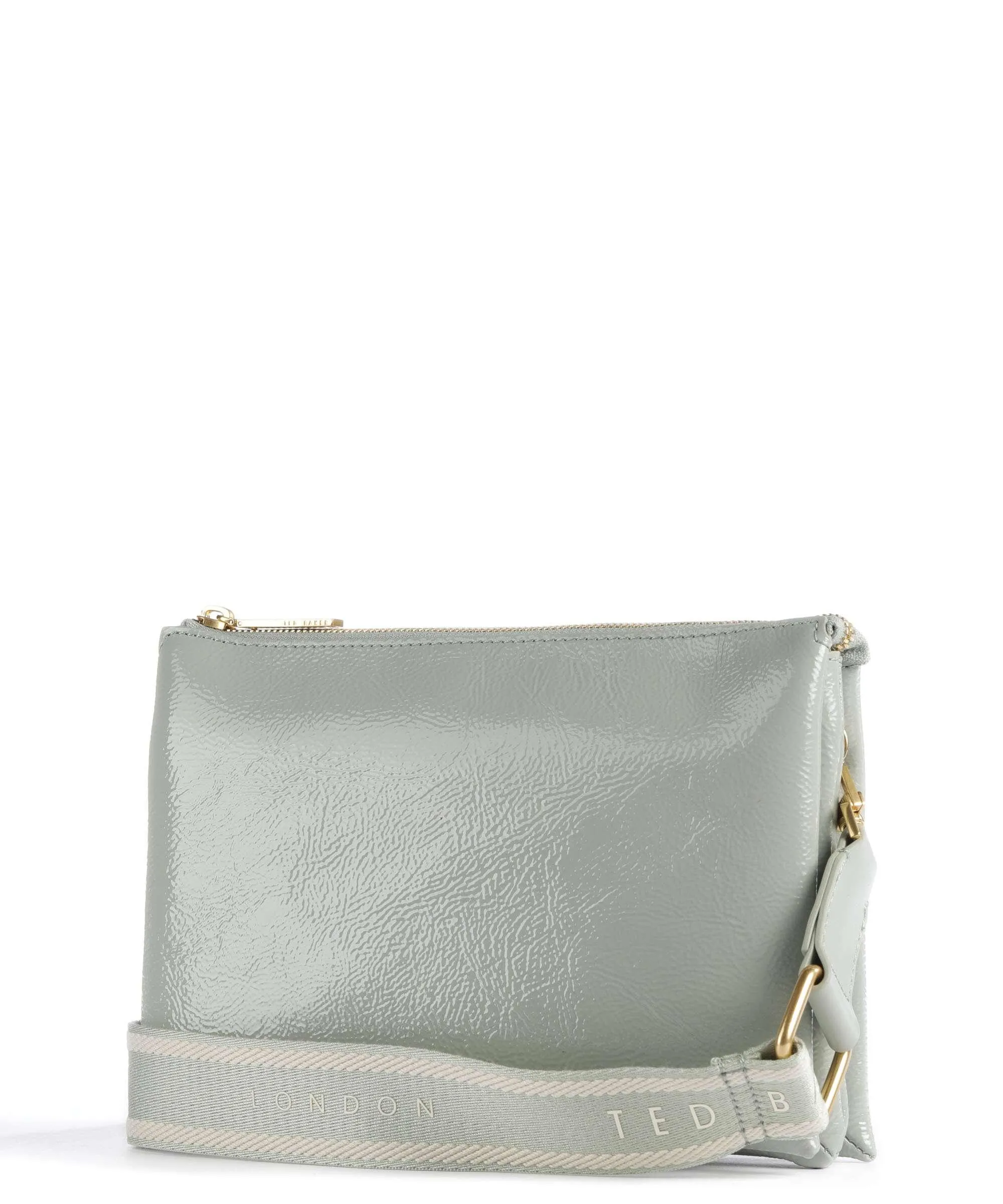 Ted Baker Esille Borsa a tracolla pelle verniciata verde menta  