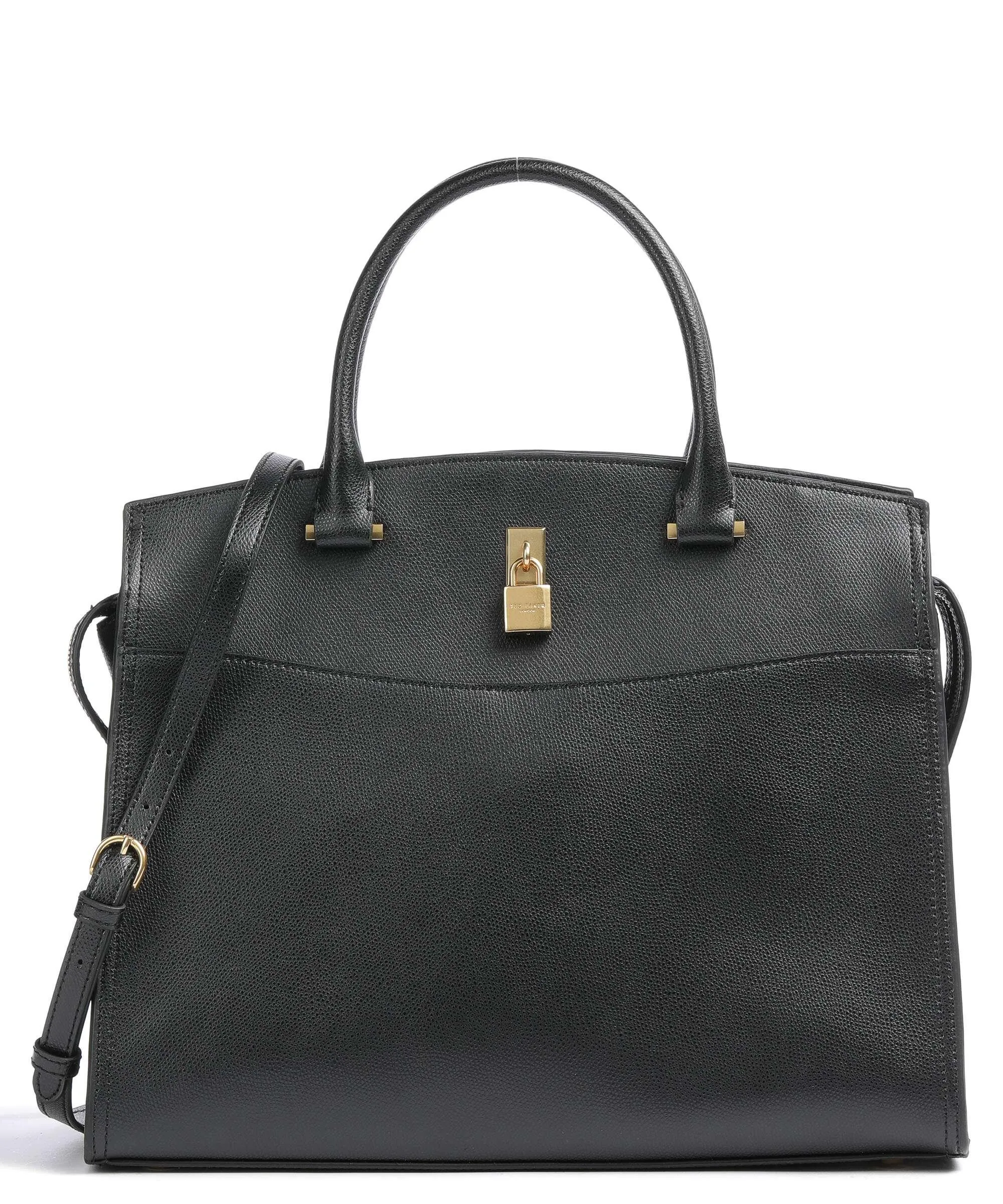  Ted Baker Nialina Borsa a mano pelle di vacchetta grana nero  