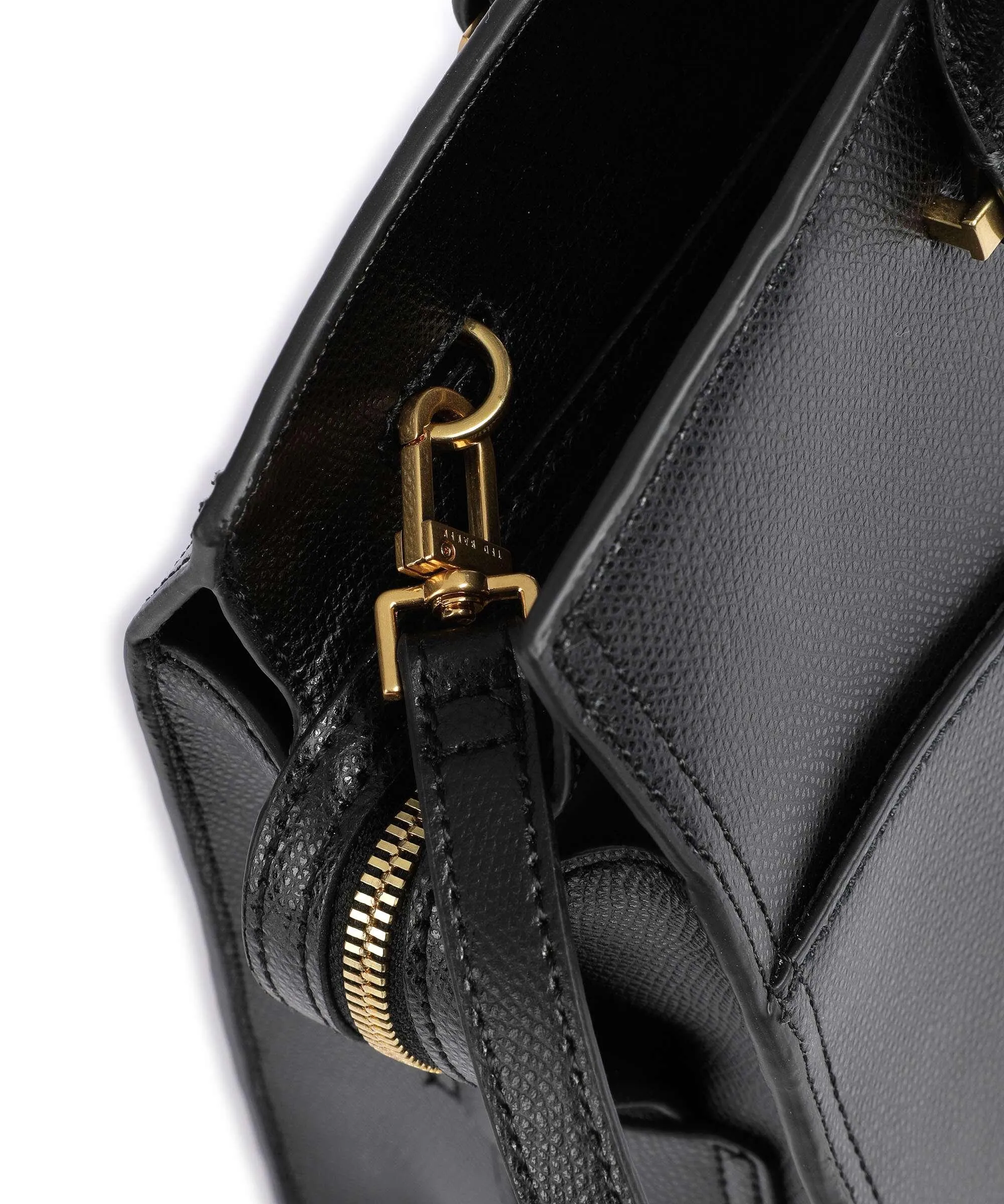  Ted Baker Nialina Borsa a mano pelle di vacchetta grana nero  