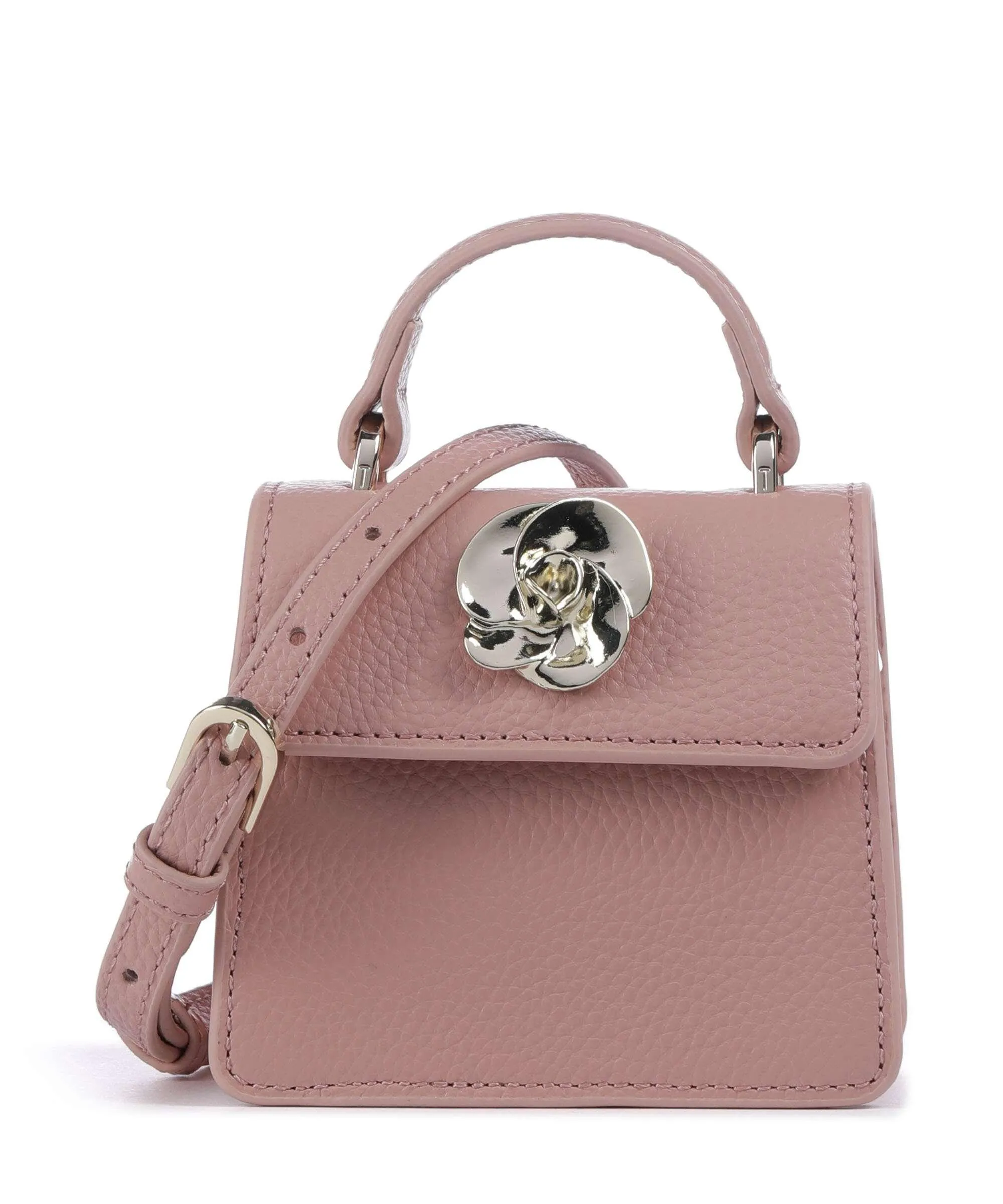  Ted Baker Roslie Borsa a tracolla pelle di vacchetta grana rosa  
