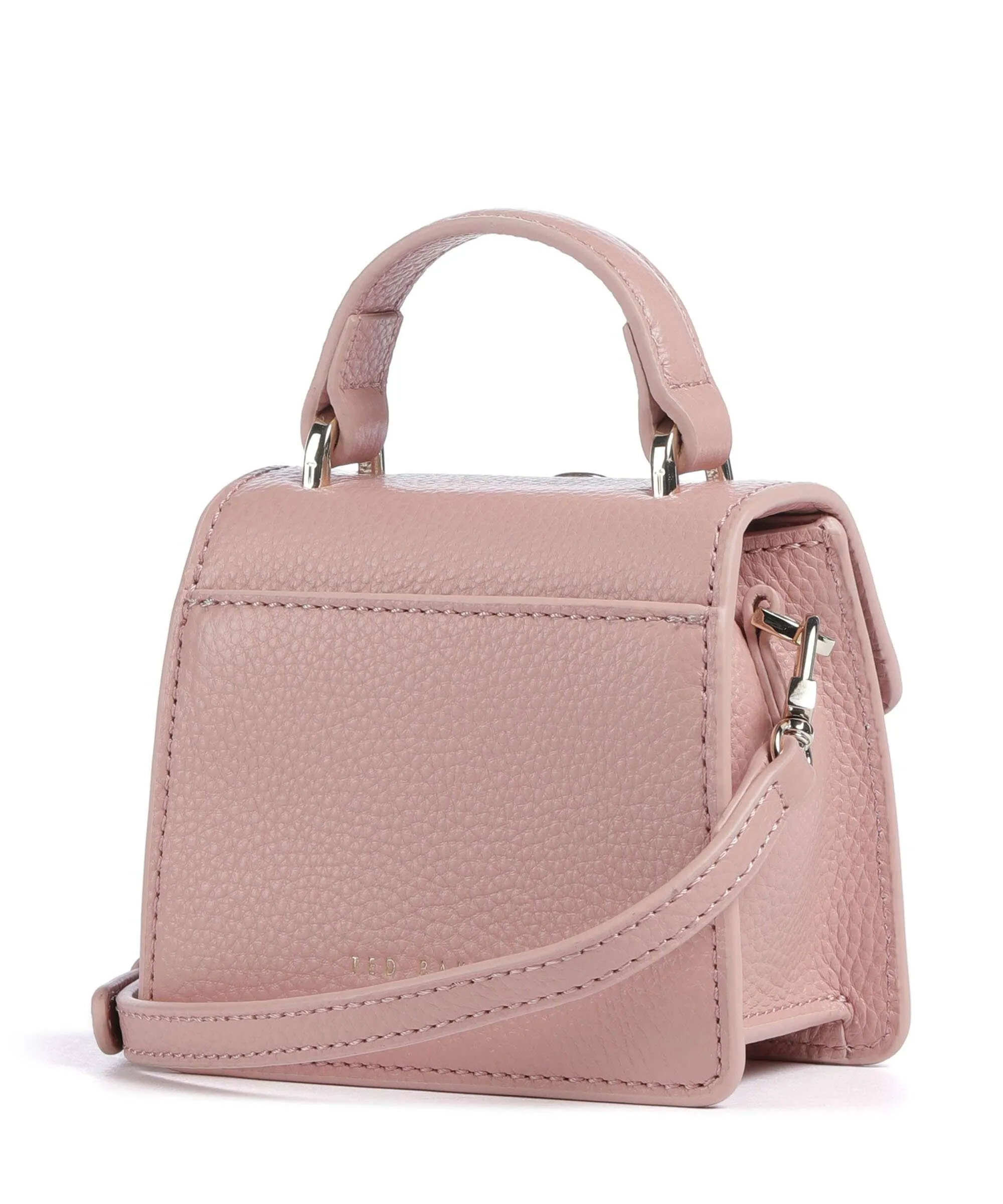  Ted Baker Roslie Borsa a tracolla pelle di vacchetta grana rosa  