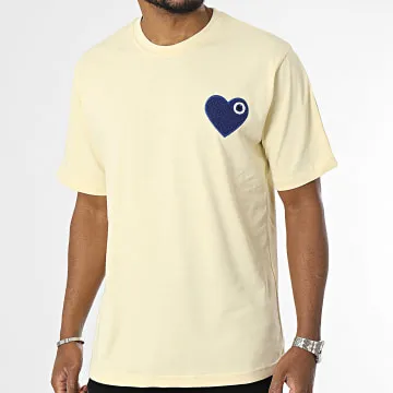 Tee Shirt Oversize Coeur Chic Giallo