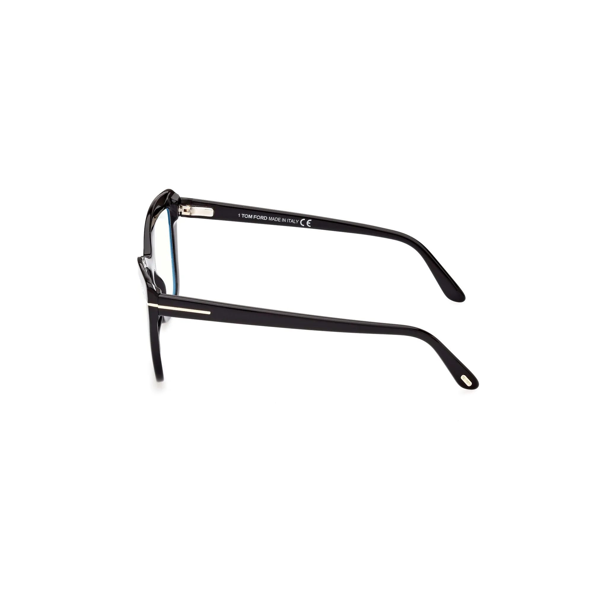   Tom Ford FT 5826-B Blu Filter 001 Nero Lucido | Occhiale Da Vista Donna 