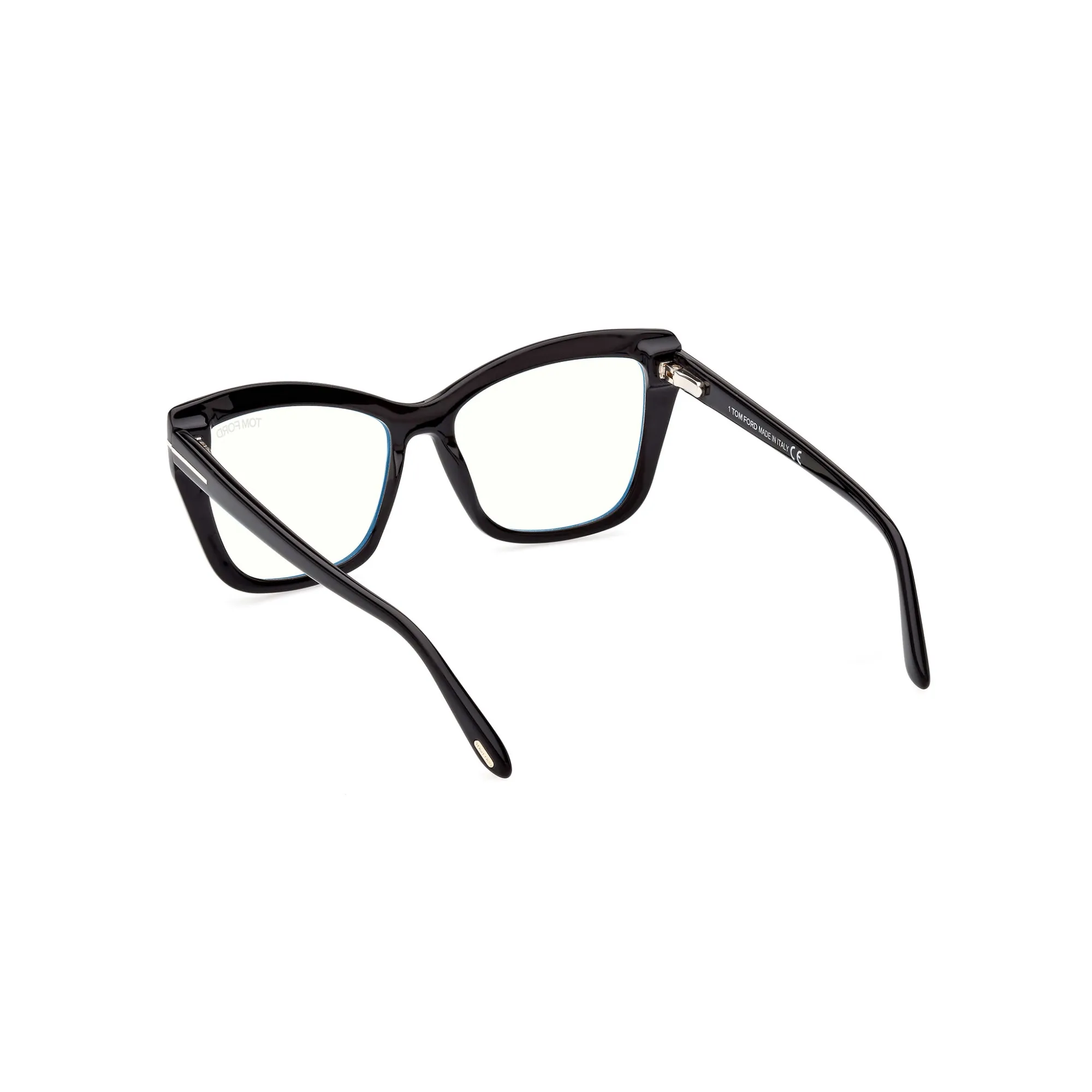   Tom Ford FT 5826-B Blu Filter 001 Nero Lucido | Occhiale Da Vista Donna 