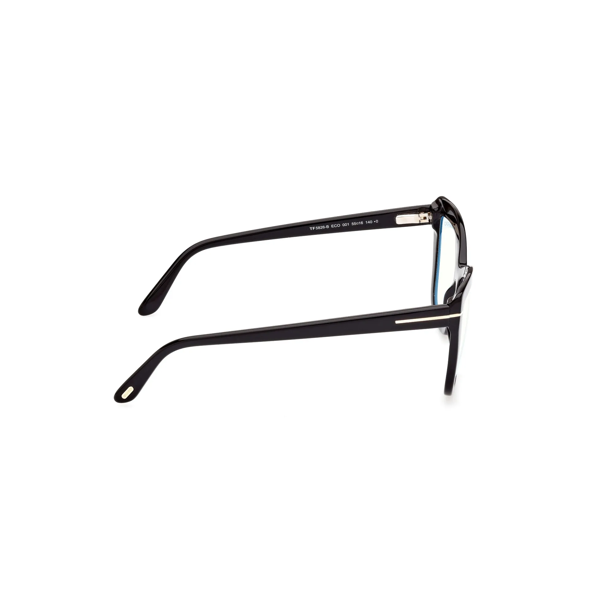   Tom Ford FT 5826-B Blu Filter 001 Nero Lucido | Occhiale Da Vista Donna 