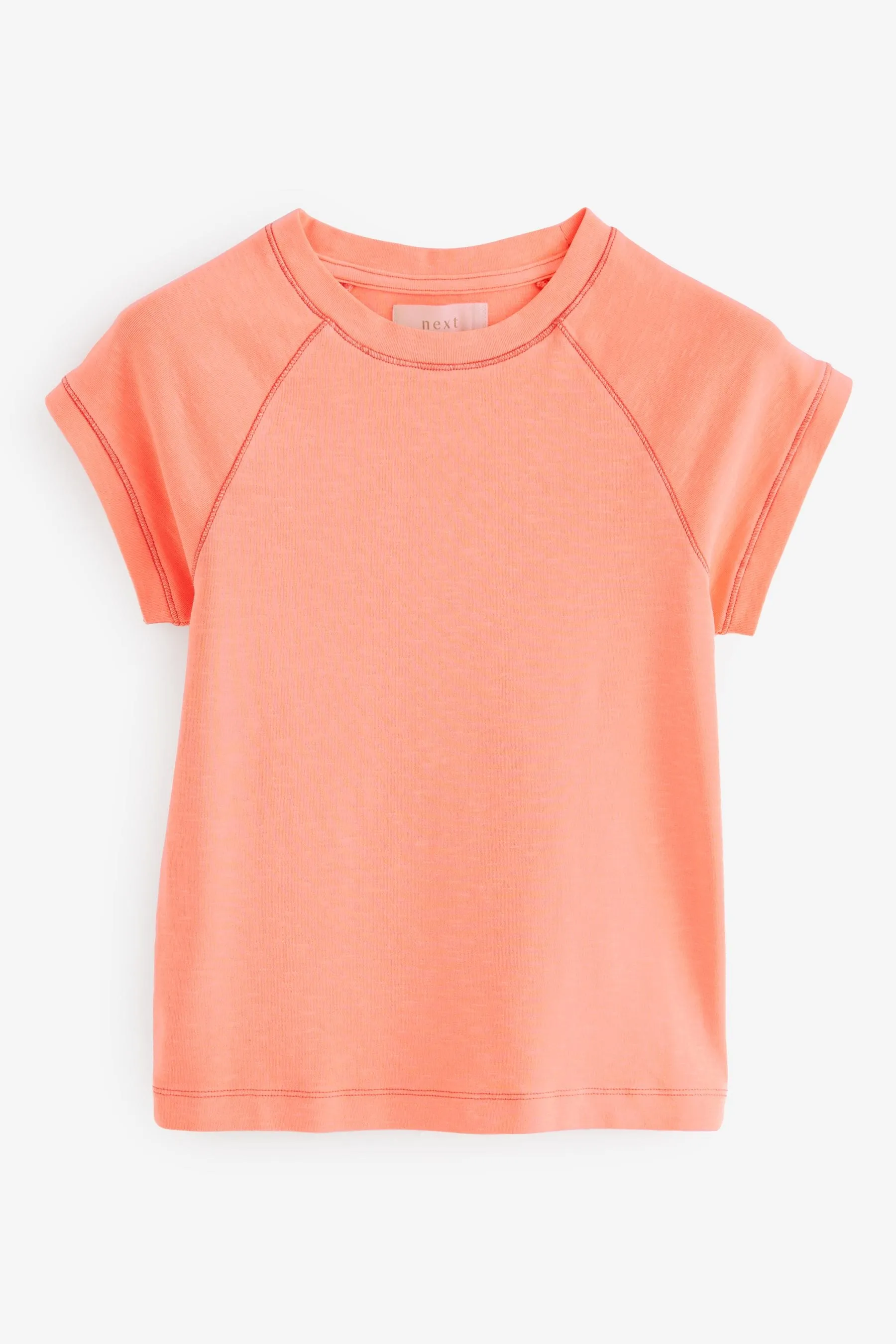 top Girocollo Manica corta con maniche raglan    