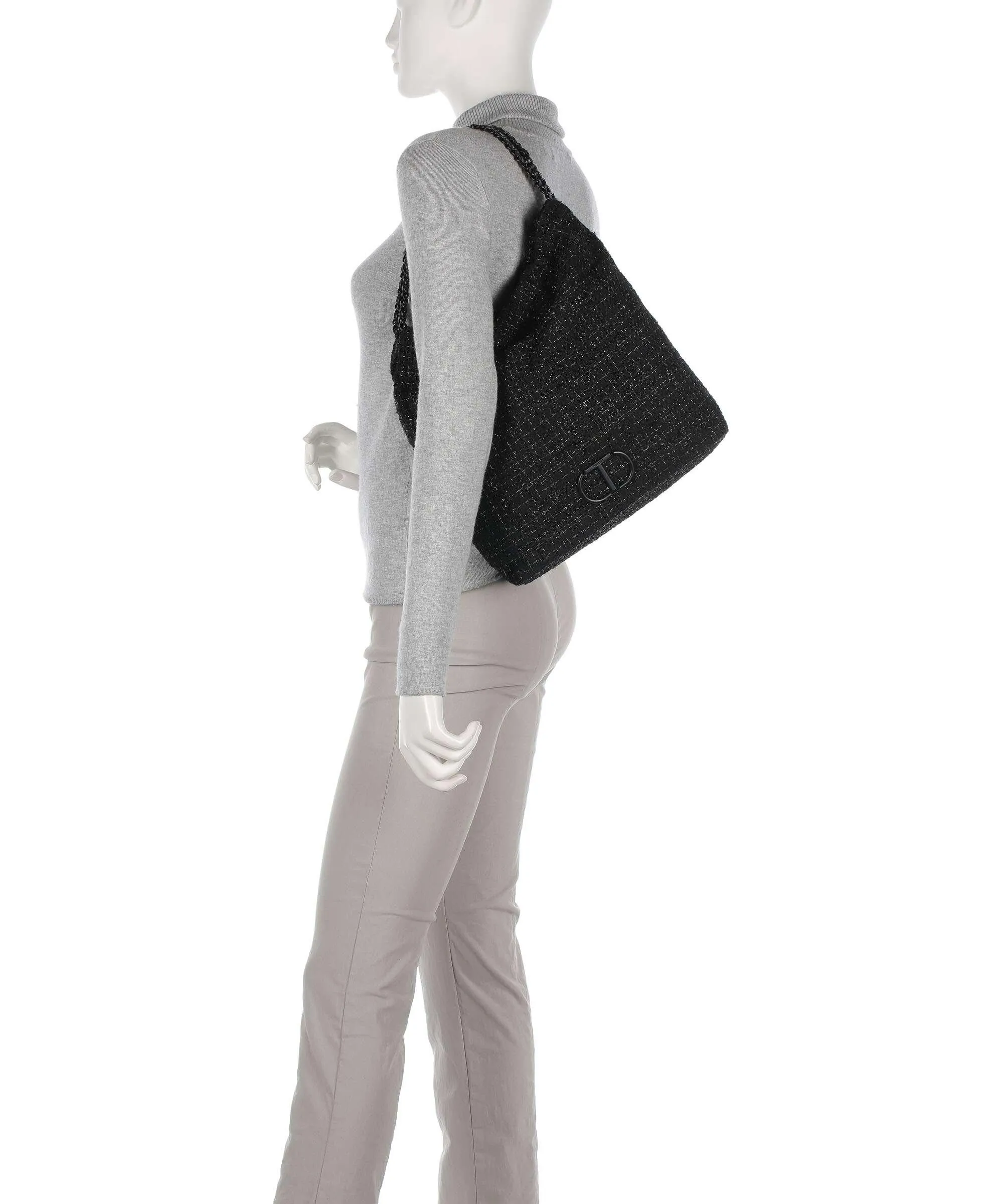  Twinset Bon Bon Borsa hobo poliestere nero  