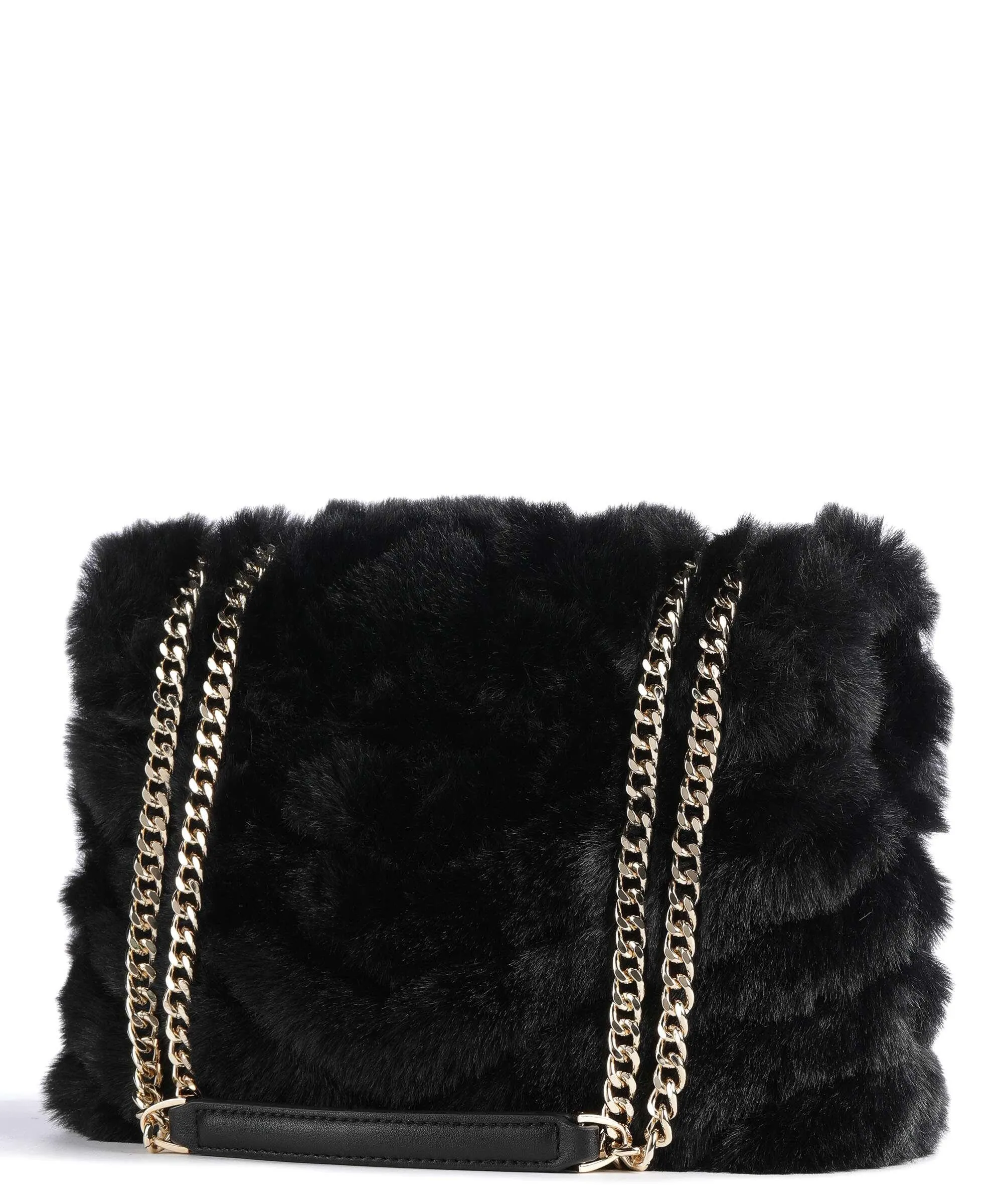  Twinset Soft Dreamy Borsa a spalla eco-pelliccia nero  
