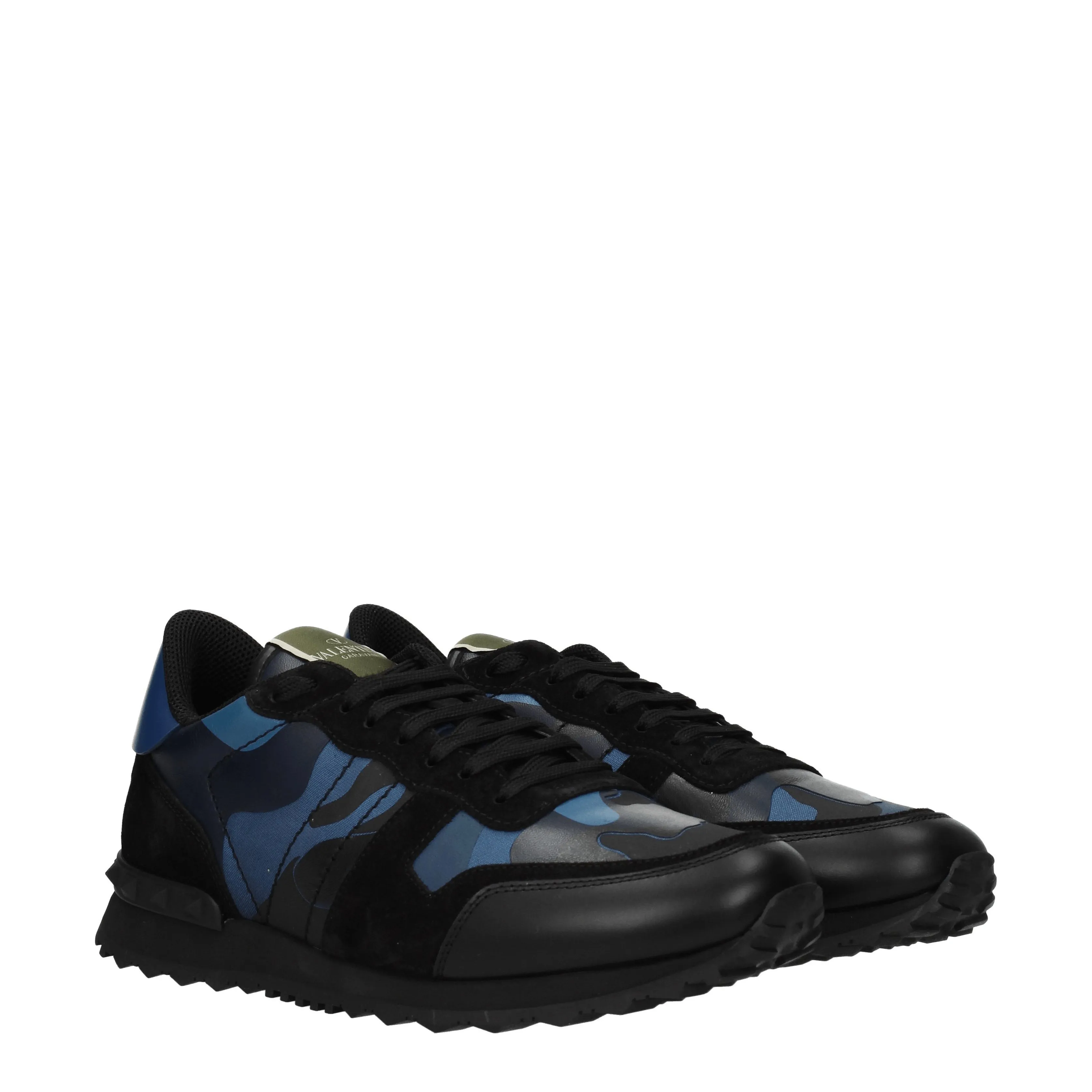 Valentino Garavani Sneakers Uomo Pelle Blu/Nero