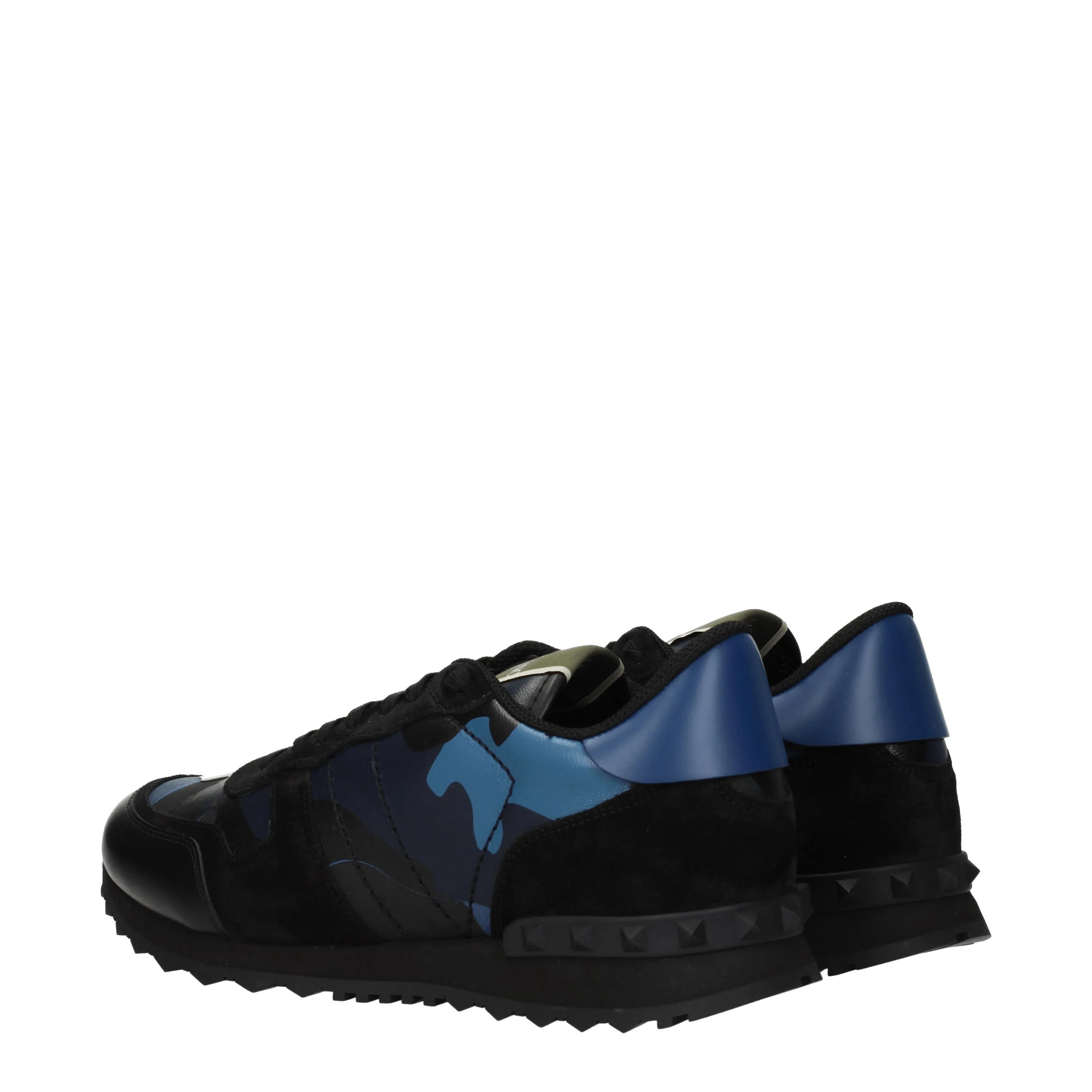 Valentino Garavani Sneakers Uomo Pelle Blu/Nero