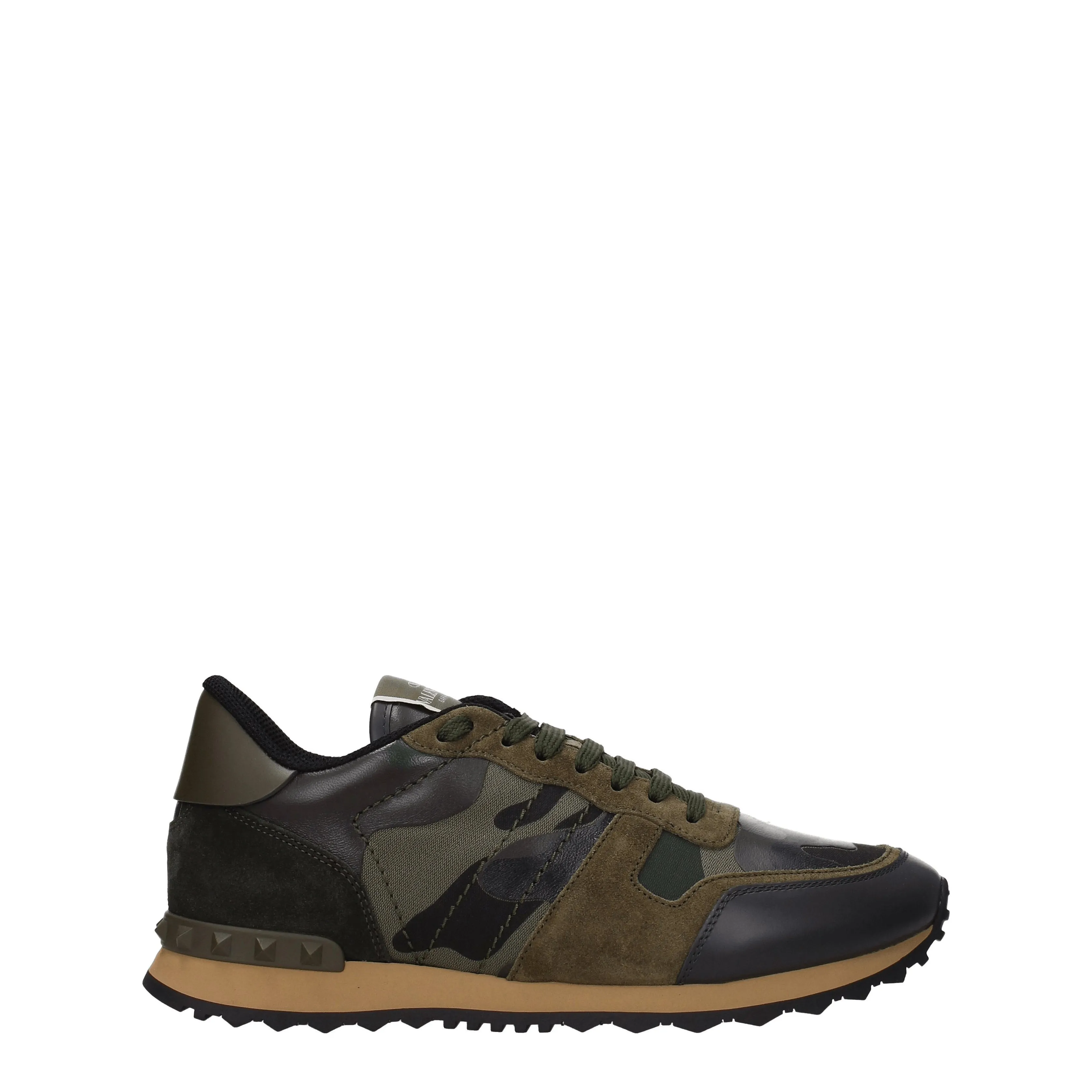 Valentino Garavani Sneakers Uomo Pelle Verde/Verde Militare
