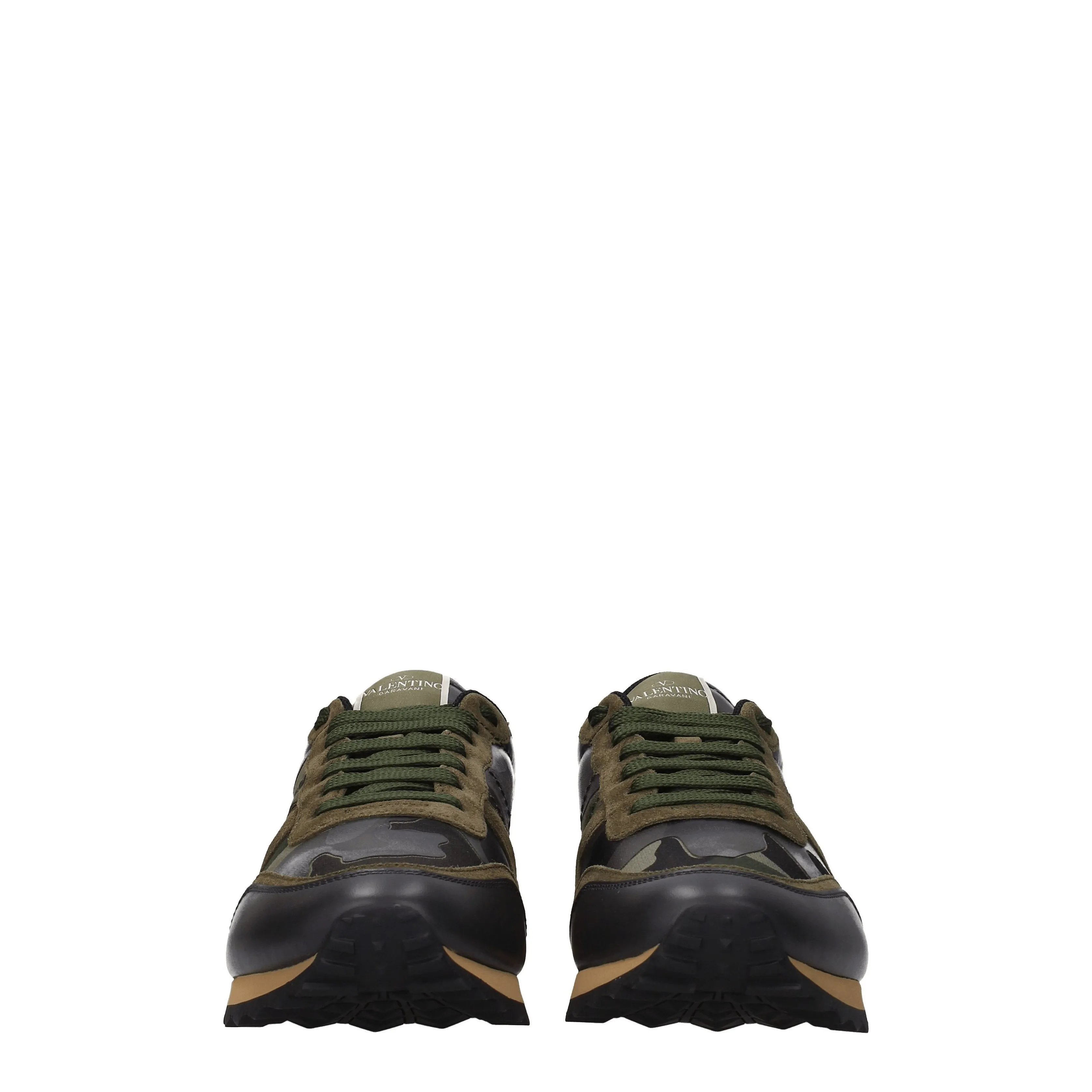 Valentino Garavani Sneakers Uomo Pelle Verde/Verde Militare