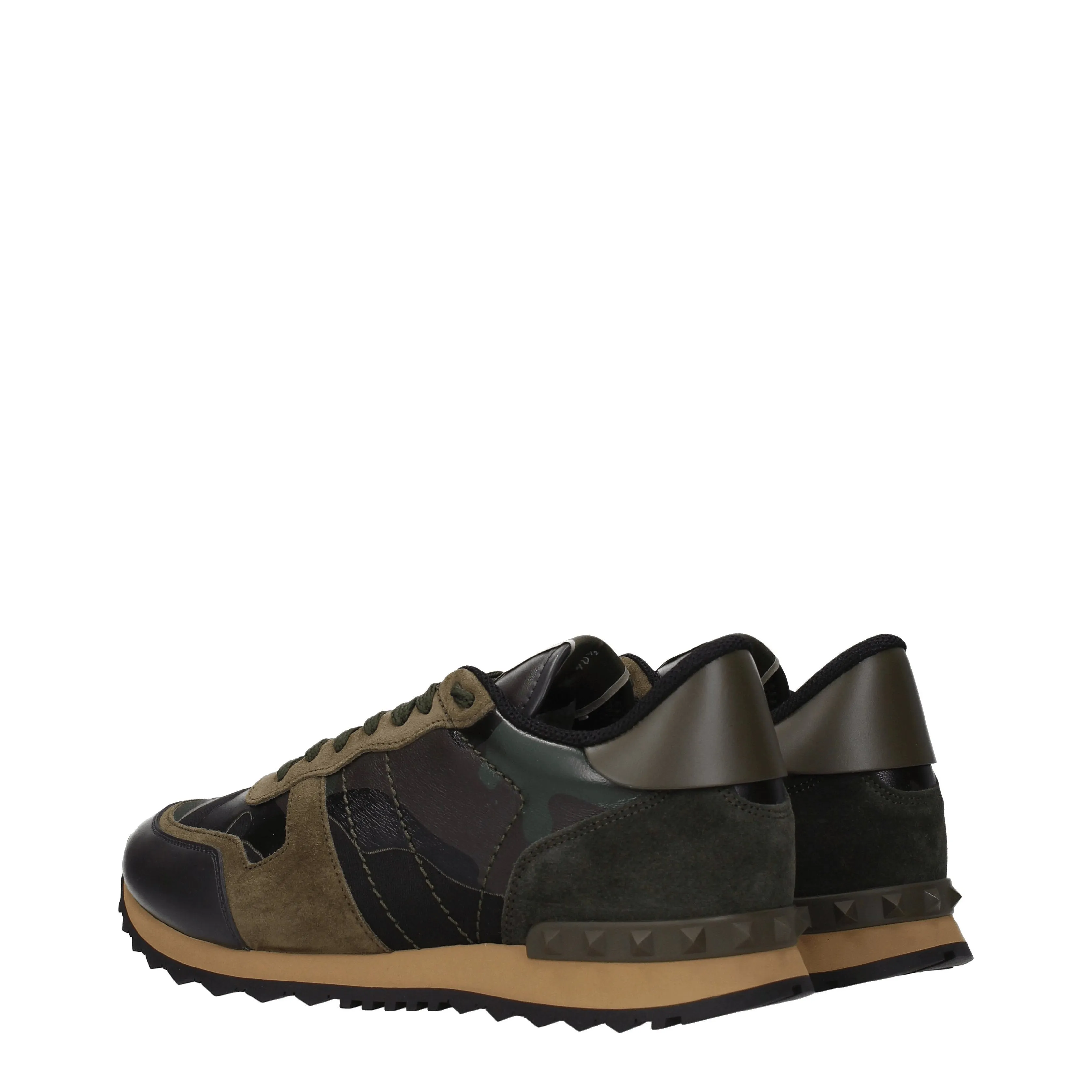 Valentino Garavani Sneakers Uomo Pelle Verde/Verde Militare