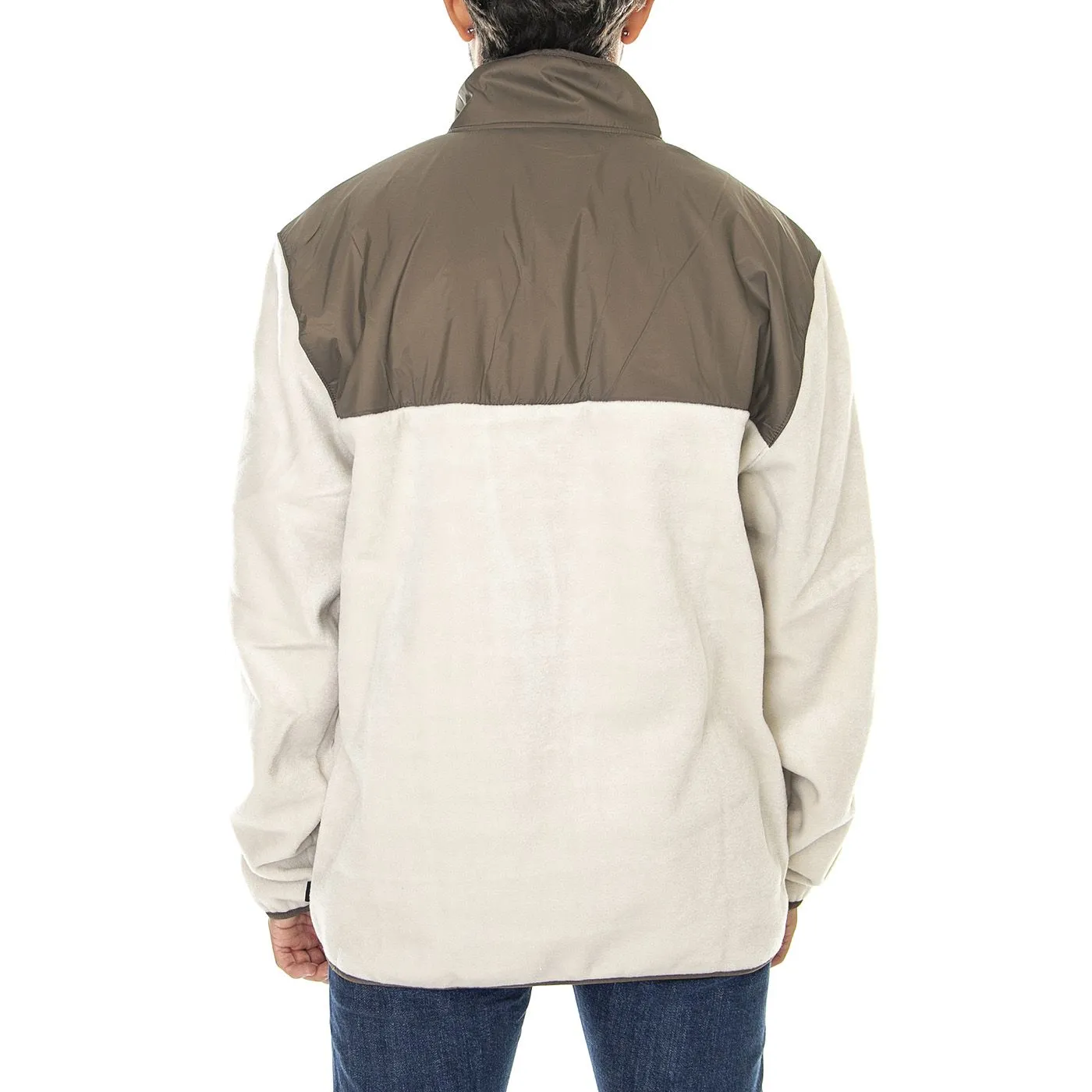 Vans Mammoth PO Oatmeal / Canteen - Felpa Collo Alto Uomo Beige     