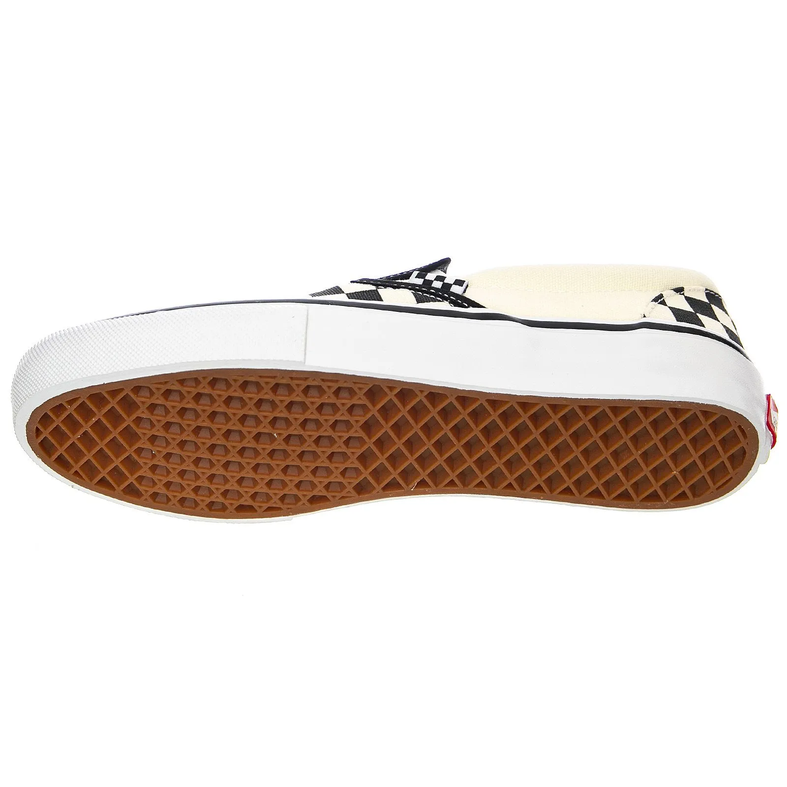 Vans Mens Skate Slip-On Shoes - Black / Off White Checkerboard - Scarpe Slip-On Profilo Basso Uomo Nere / Bianche    