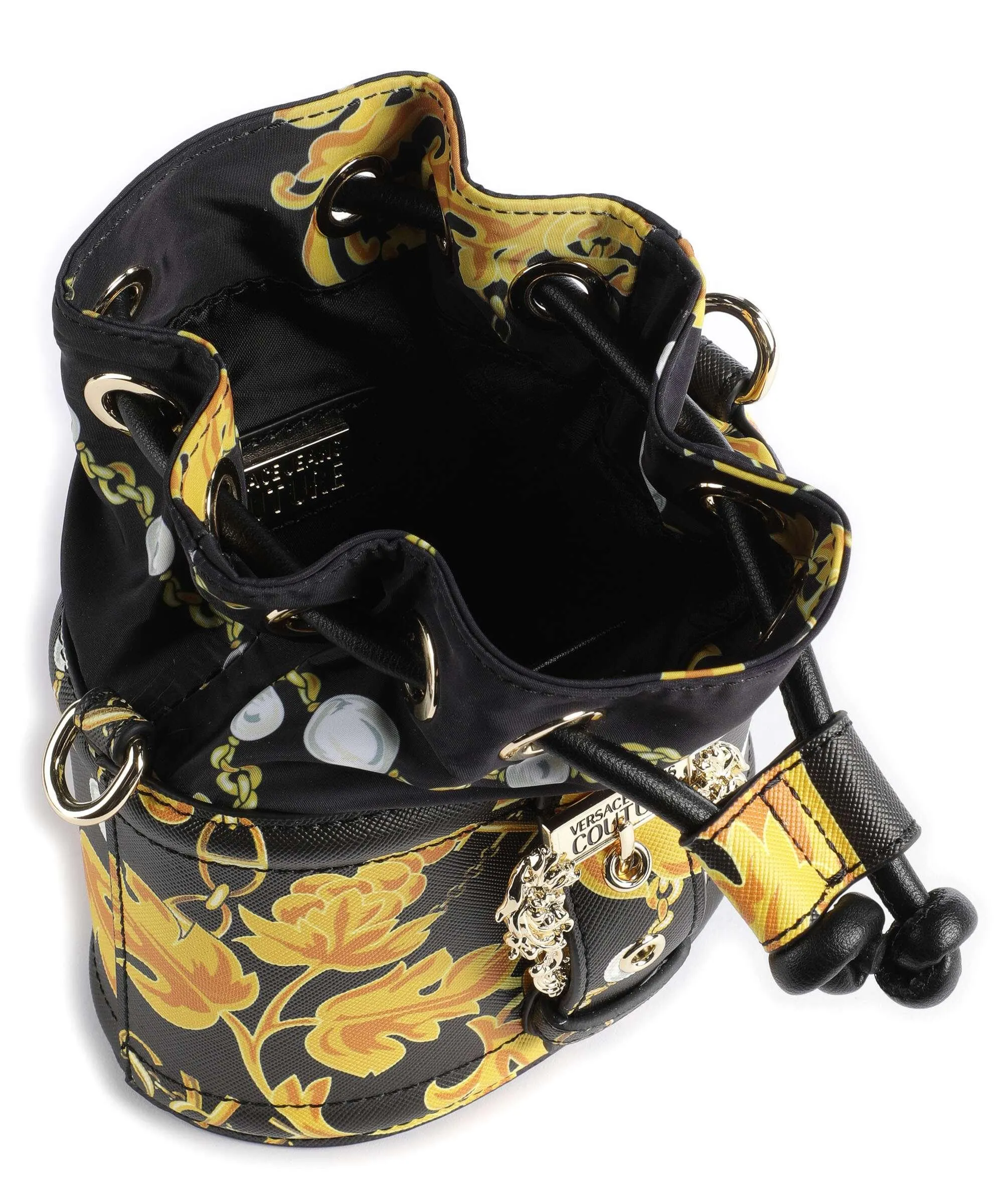  Versace Jeans Couture Couture 01 Borsa a secchiello pelle sintetica nero  